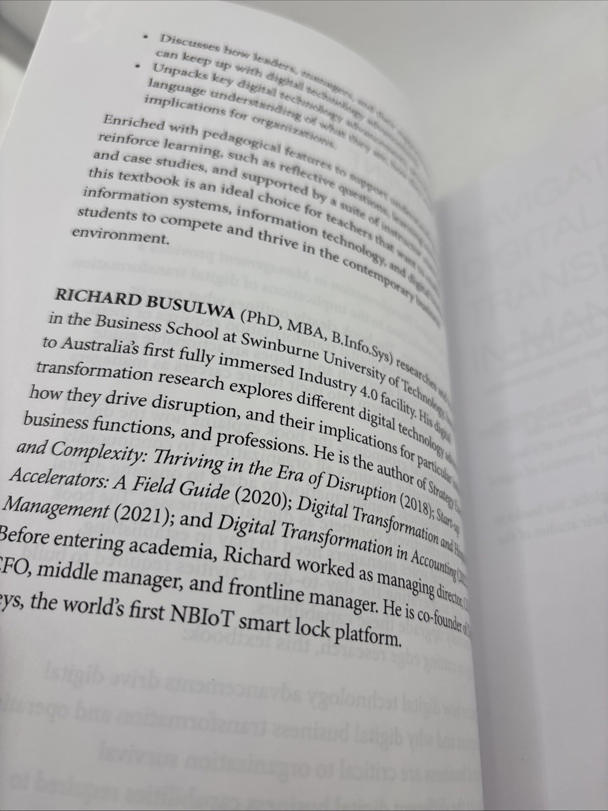 Navigating Digital Transformation in Management by Richard Busulwa: New