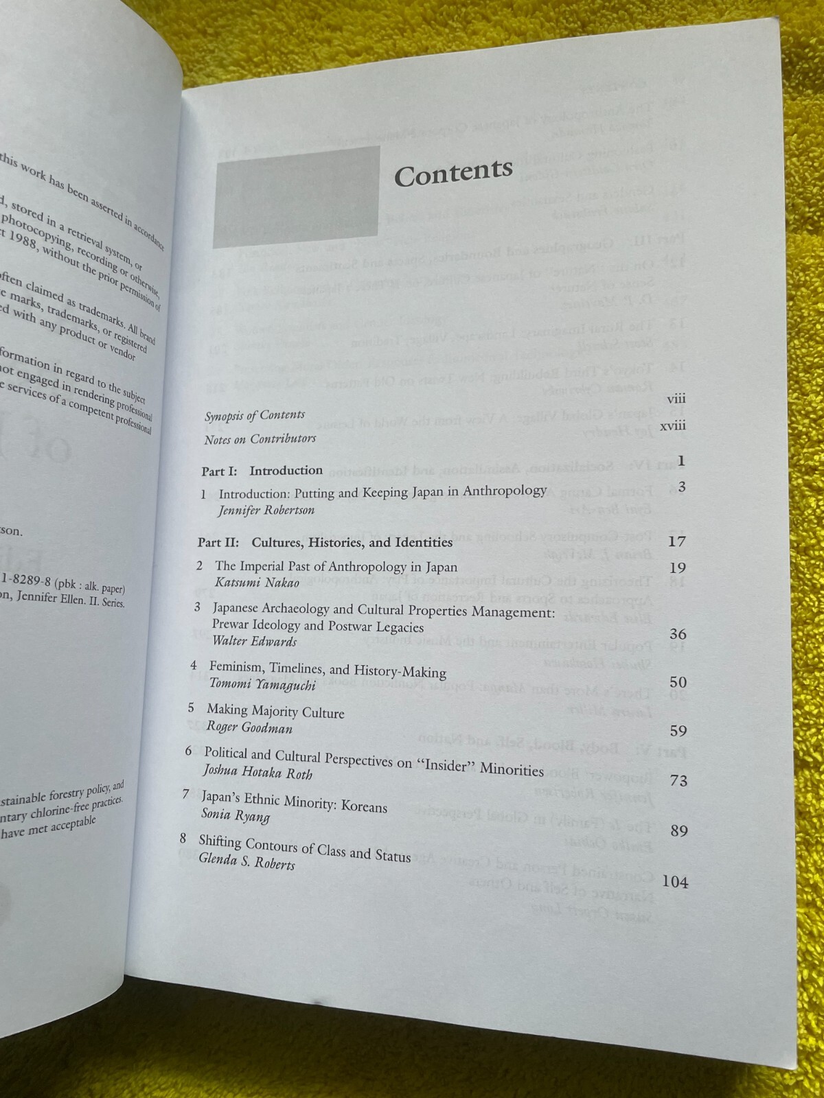 JENNIFER ROBERTSON, A COMPANION TO THE ANTHROPOLGY OF JAPAN. 2008. 518 PAGES
