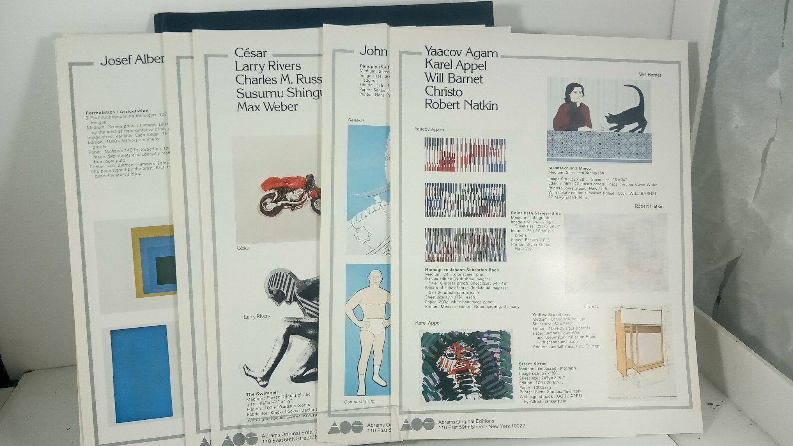 VINTAGE Abrams Original Editions Catalogue Folder