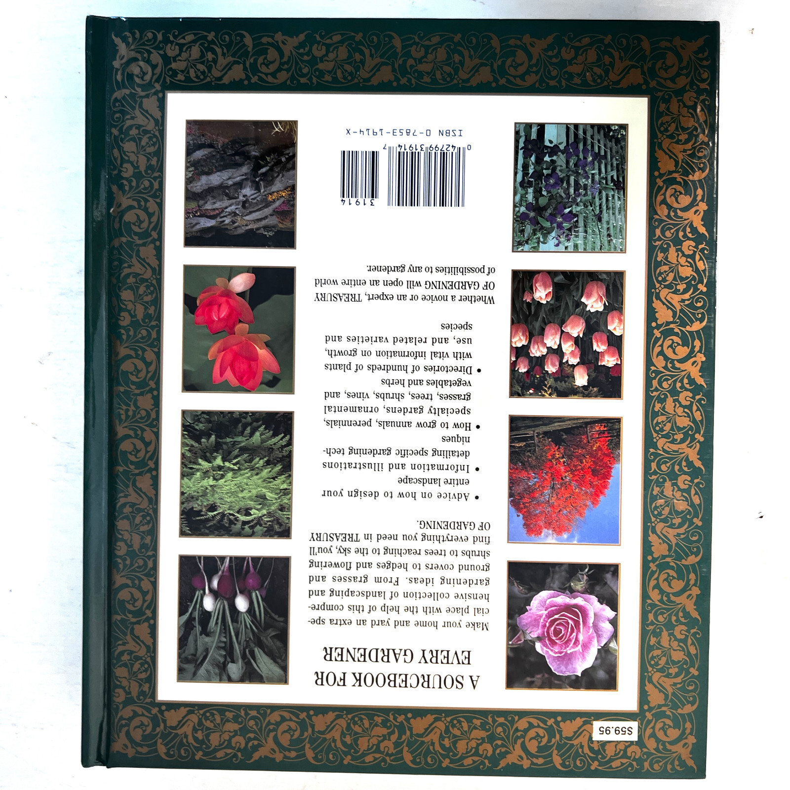 Treasury of Gardening Hardcover 1997 Full Color Clean Unread Condition 9.25 x 11