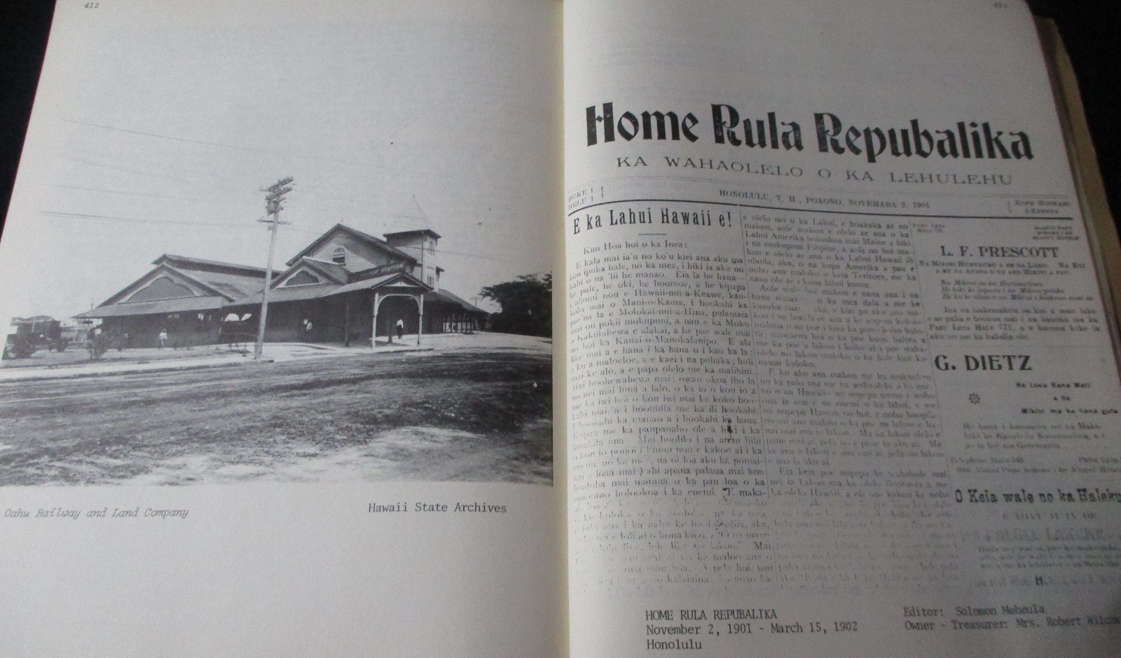 SCARCE 1976 Hawaiian Language Newspapers of 1834-1948 Rubellite Johnson Bilingua