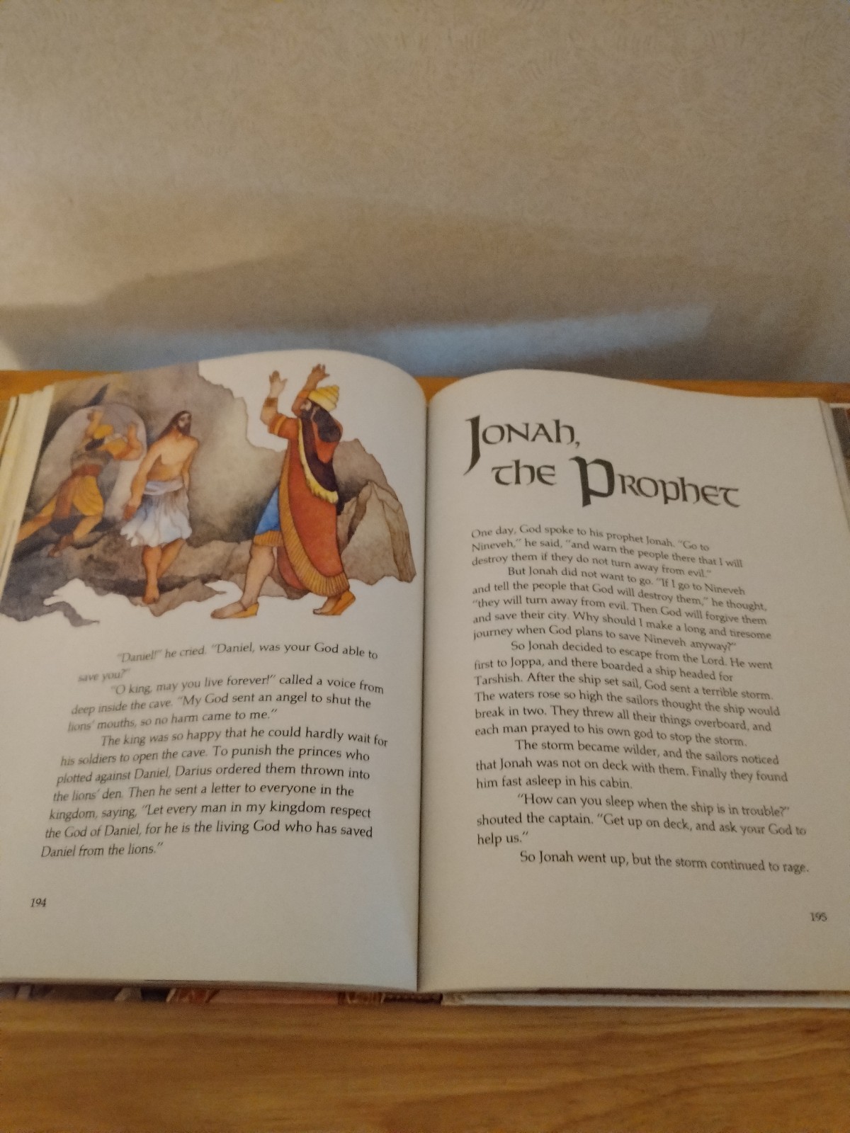 Bible Stories For Children 1980 Hardcover Book Geoffrey Horn & Arthur Cavanaugh