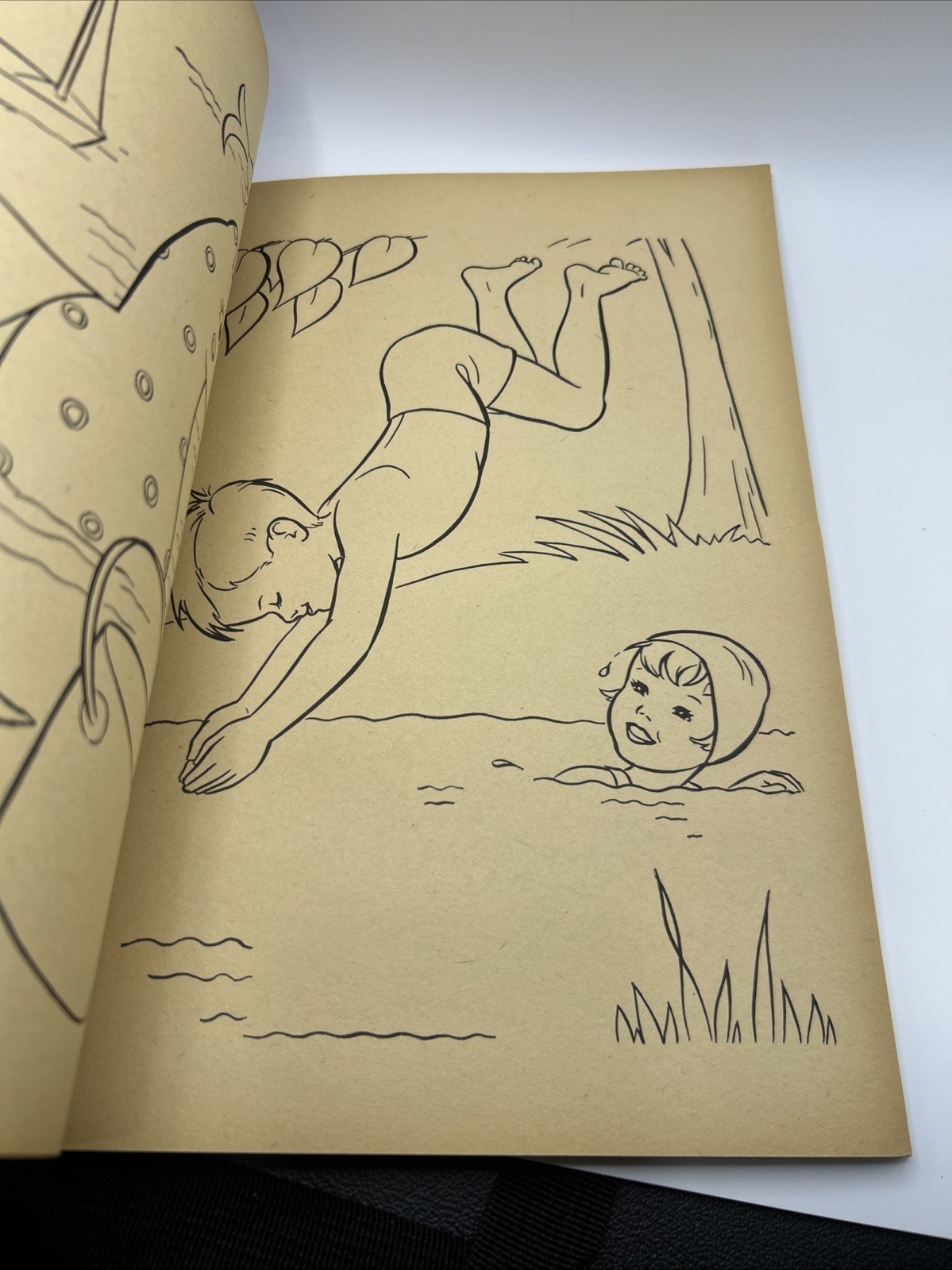 Vintage Unused Merrill Publishing Coloring Book 1954 Jumbo Coloring Book
