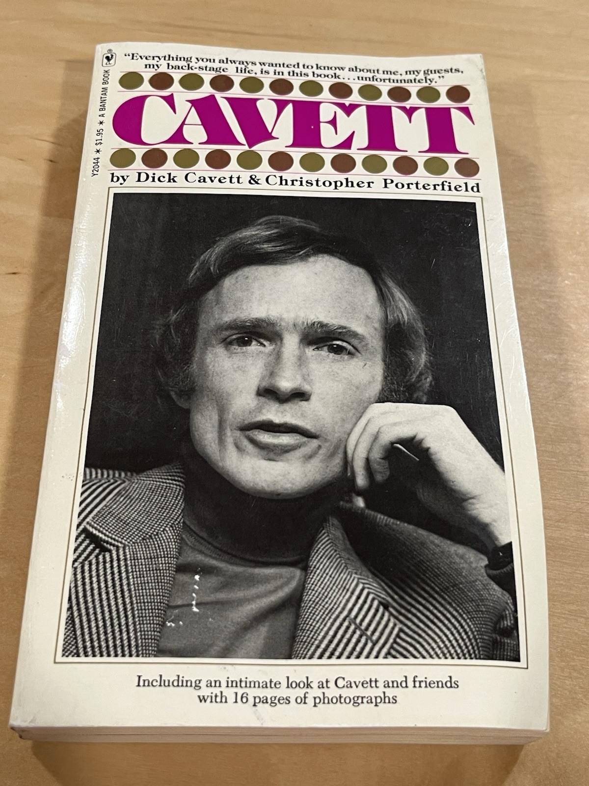 Vintage 1975 Bantam Paperback Book Cavett by Dick 374 Pages