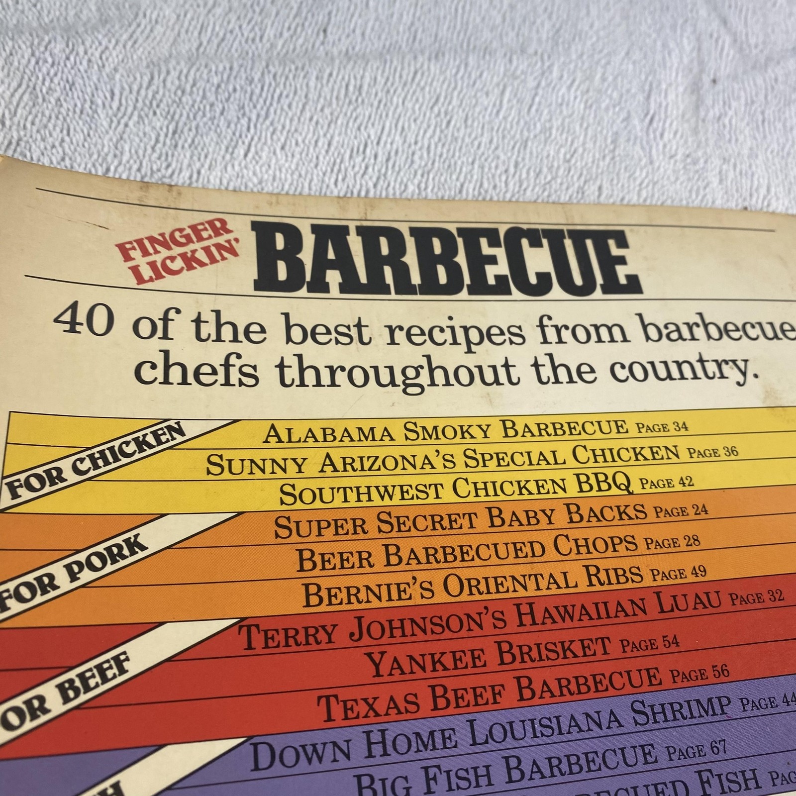 Vintage 1982 Finger Lickin’ Rib Stickin’ Barbecue Jane Butel Cookbook Paperback