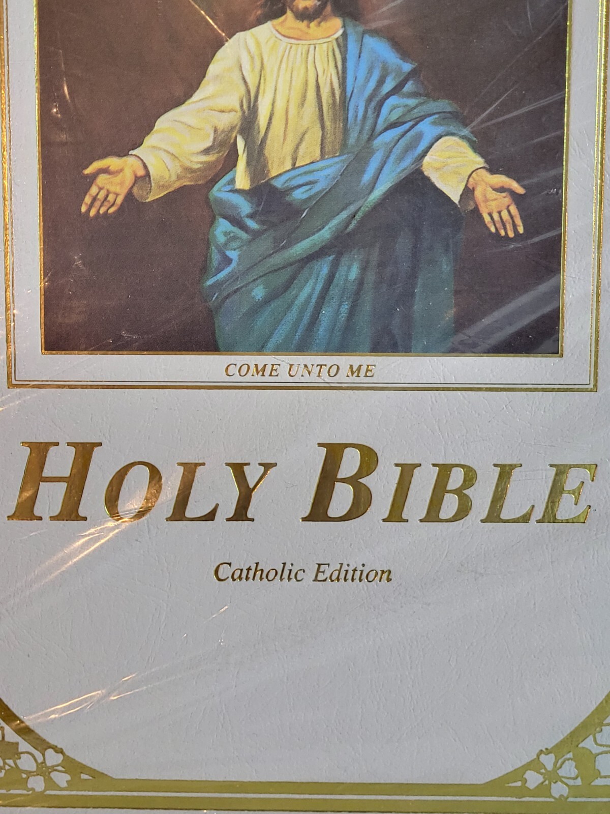 Holy Bible Come Unto Me Catholic Edition 1990 Hardcover Religion Christian