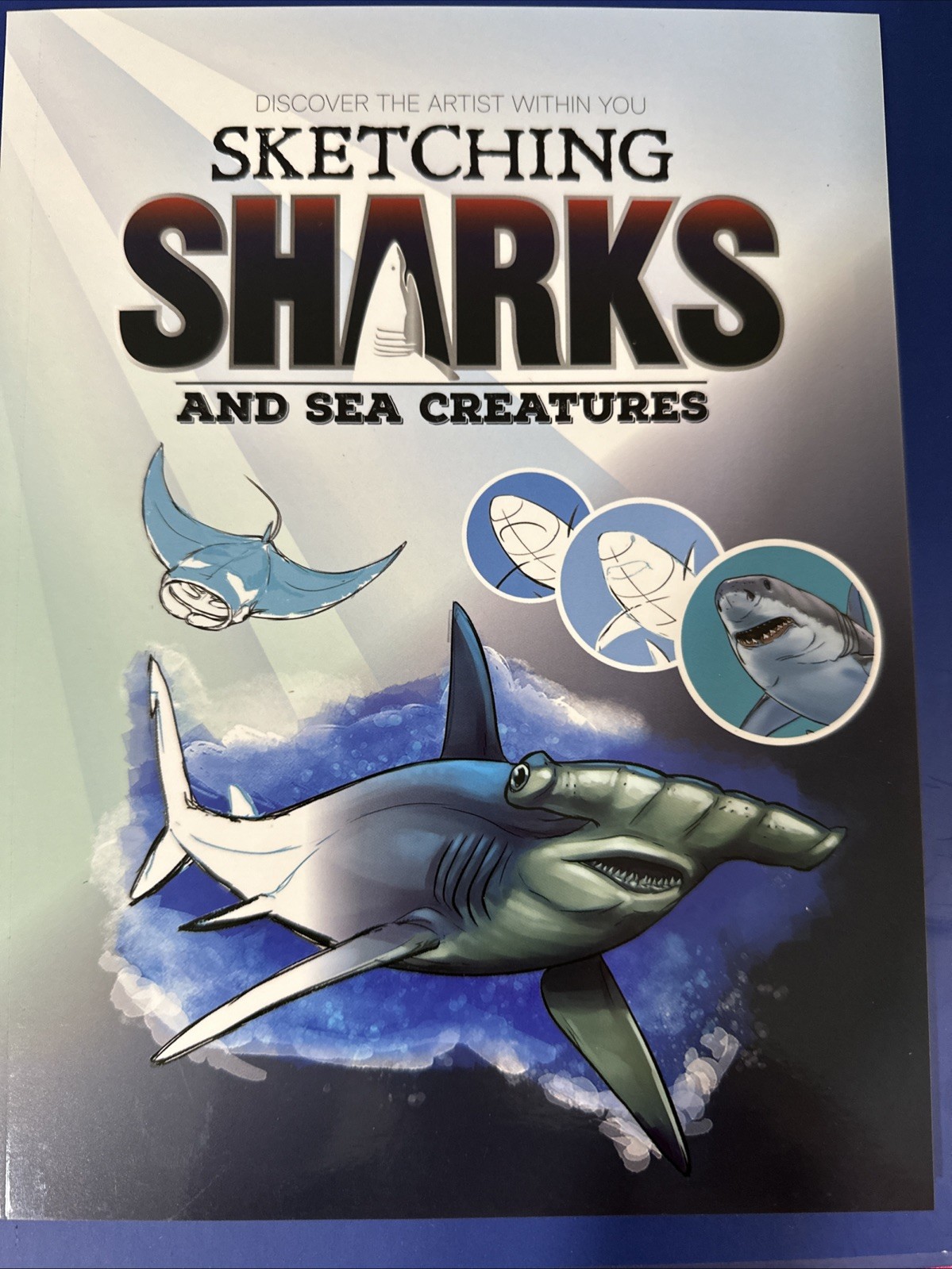 Art studios Sketching sharks & Sea creatures sketchbook w Art supplies New