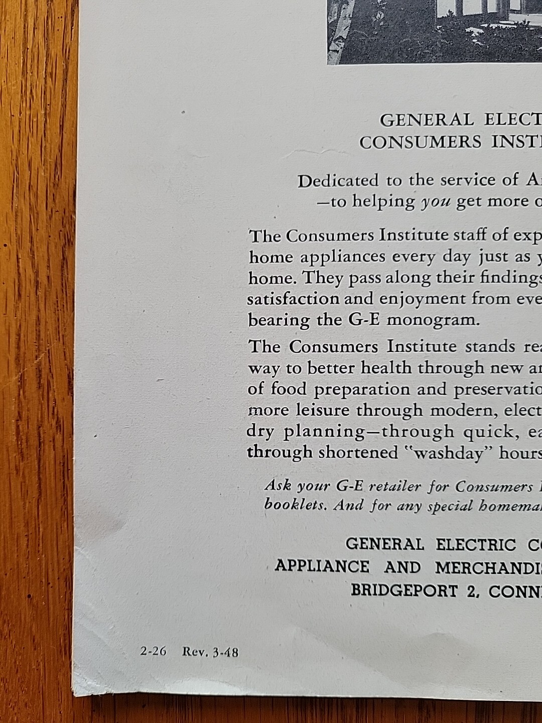 Vtg GE General Electric Consumers Institute Frozen Foods Guide To Prepare Cook