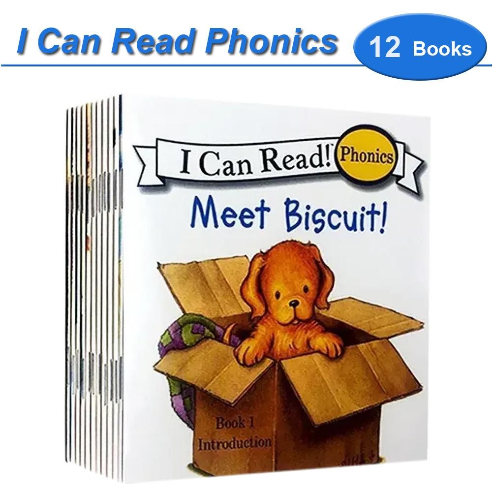 I Can Read Phonics 12-Book Set My First English Story Picture Books Montessori K