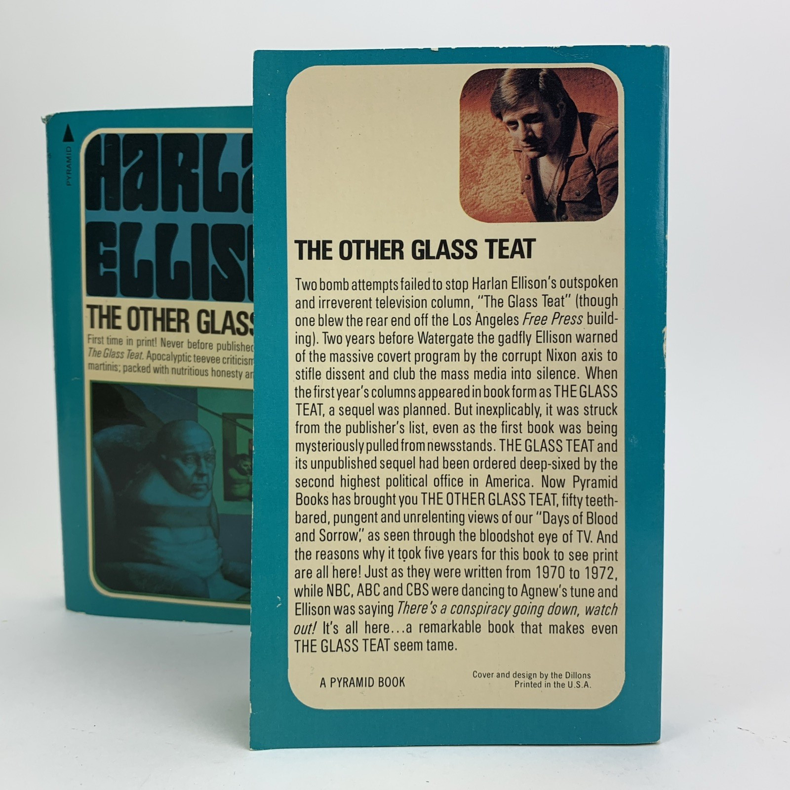 SIGNED The Other Glass Teat Harlan Ellison (Paperback, 1972) 2nd Print & Jacket