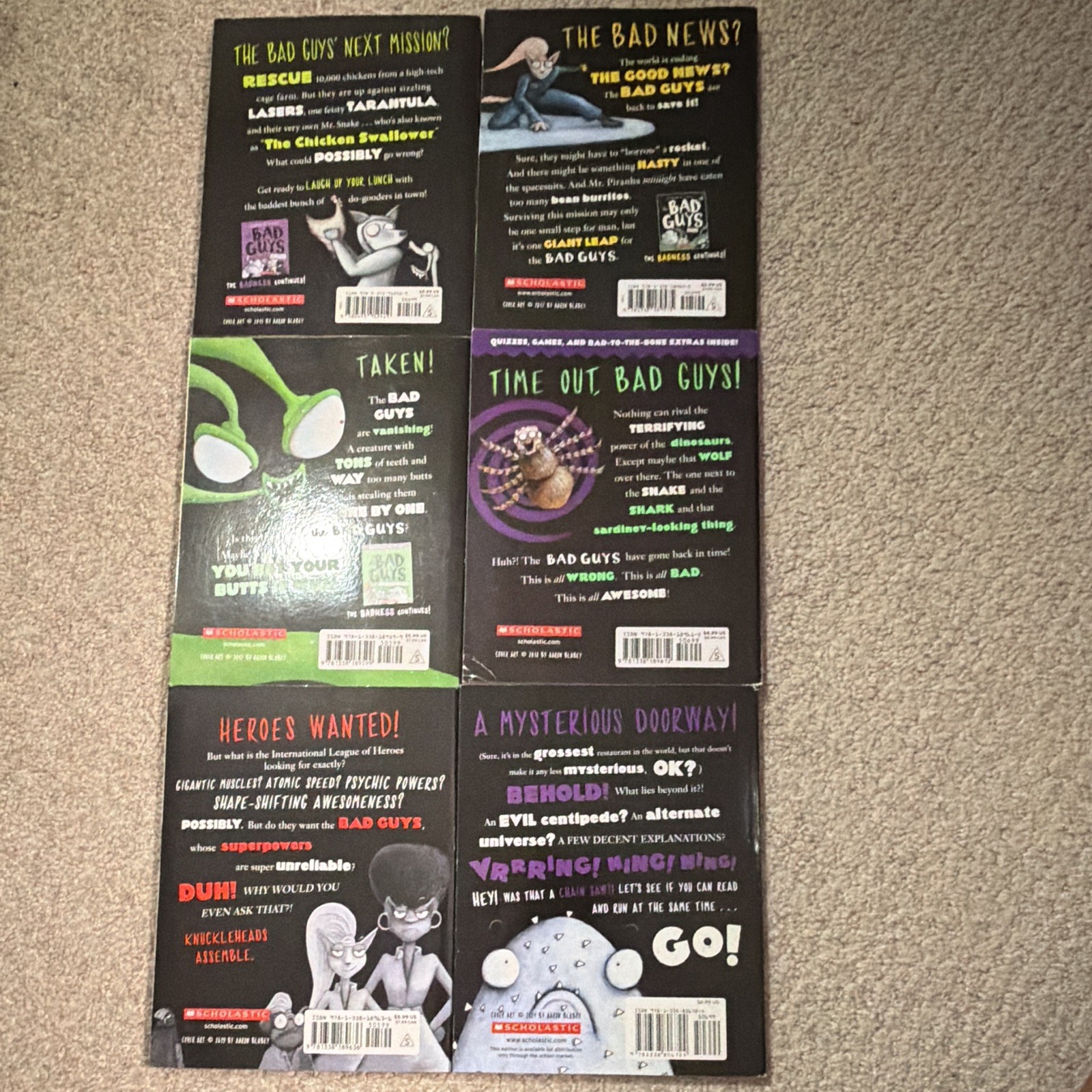 The Bad Guys Ser. Lot of 6 PB Special Edition Ages 9-12 READ DESCRIPTION