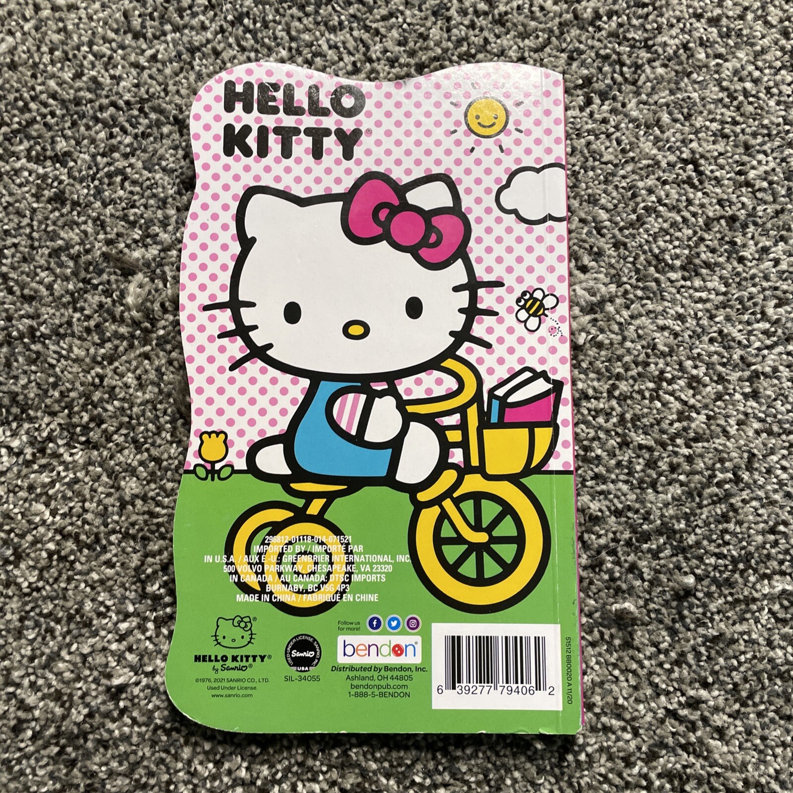 Here Comes Hello Kitty Board Book Pre-K 3-5 Years by Bendon Inc – San Rio 8”x5”