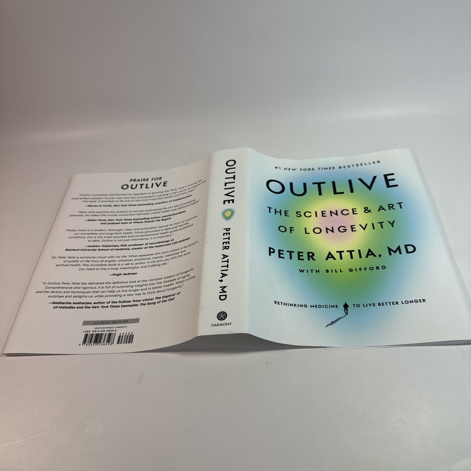 Outlive: The Science and Art of Longevity by Peter Attia, MD 2023 HC 1st/27th