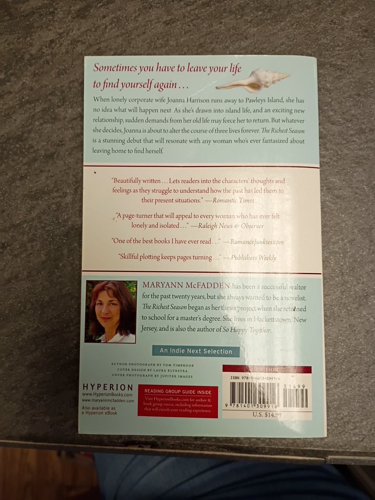 The Richest Season – Paperback By McFadden, Maryann – GOOD