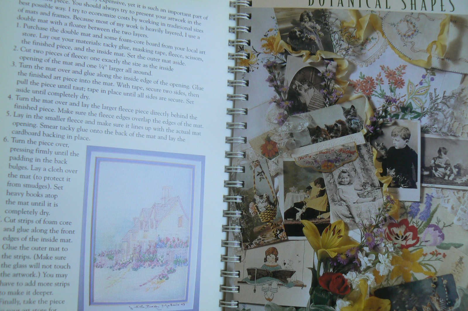 FLORAL STITCHES, illustrated guide, Judith Baker Montano,spiral HC LN!