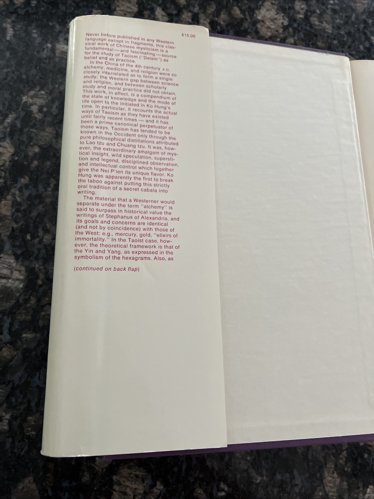 Alchemy, Medicine, and Religion in the China of A.D. 320, James Ware HBDC 1966