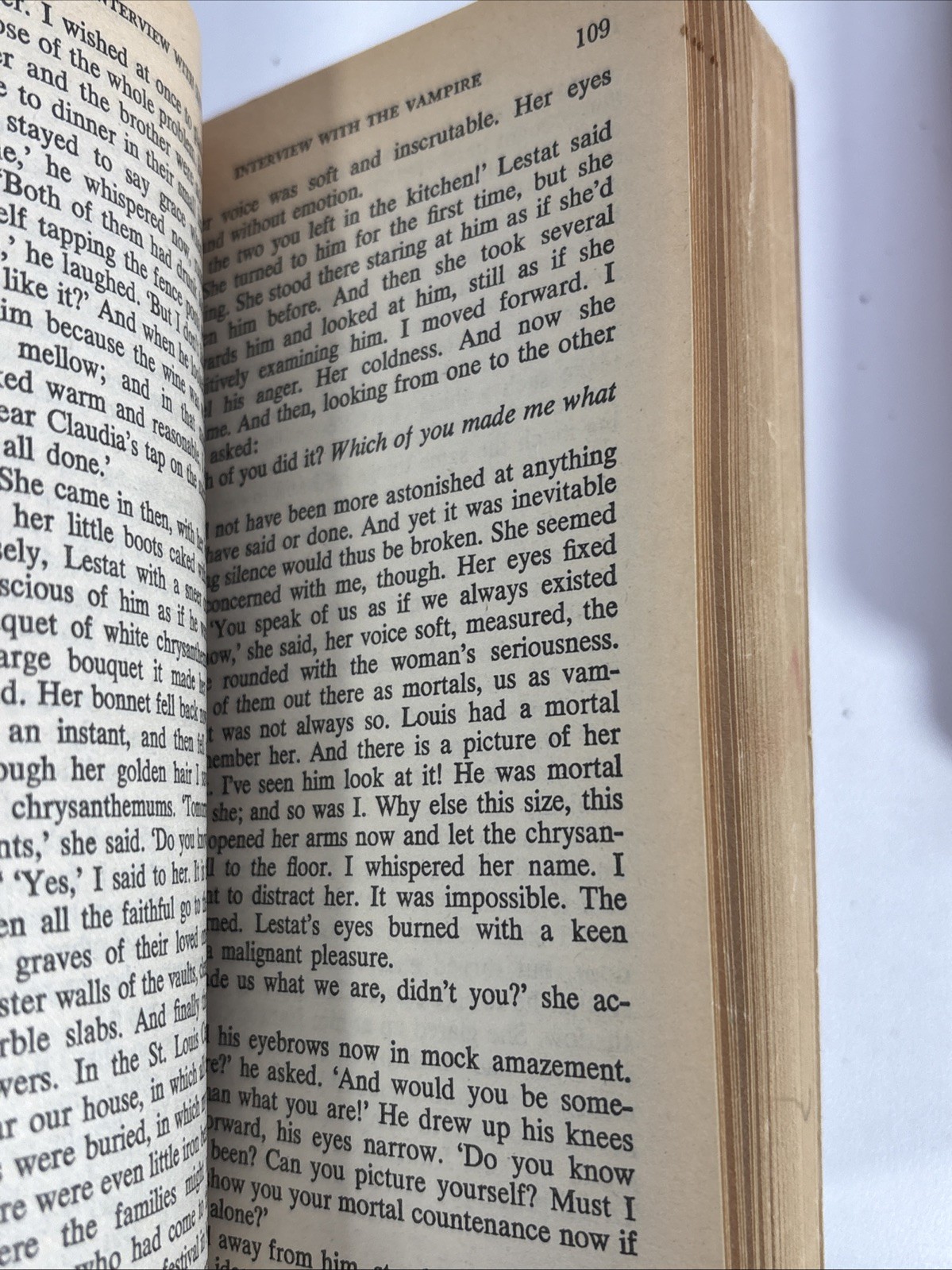 Interview With the Vampire by Anne Rice (Vintage 1977 paperback)