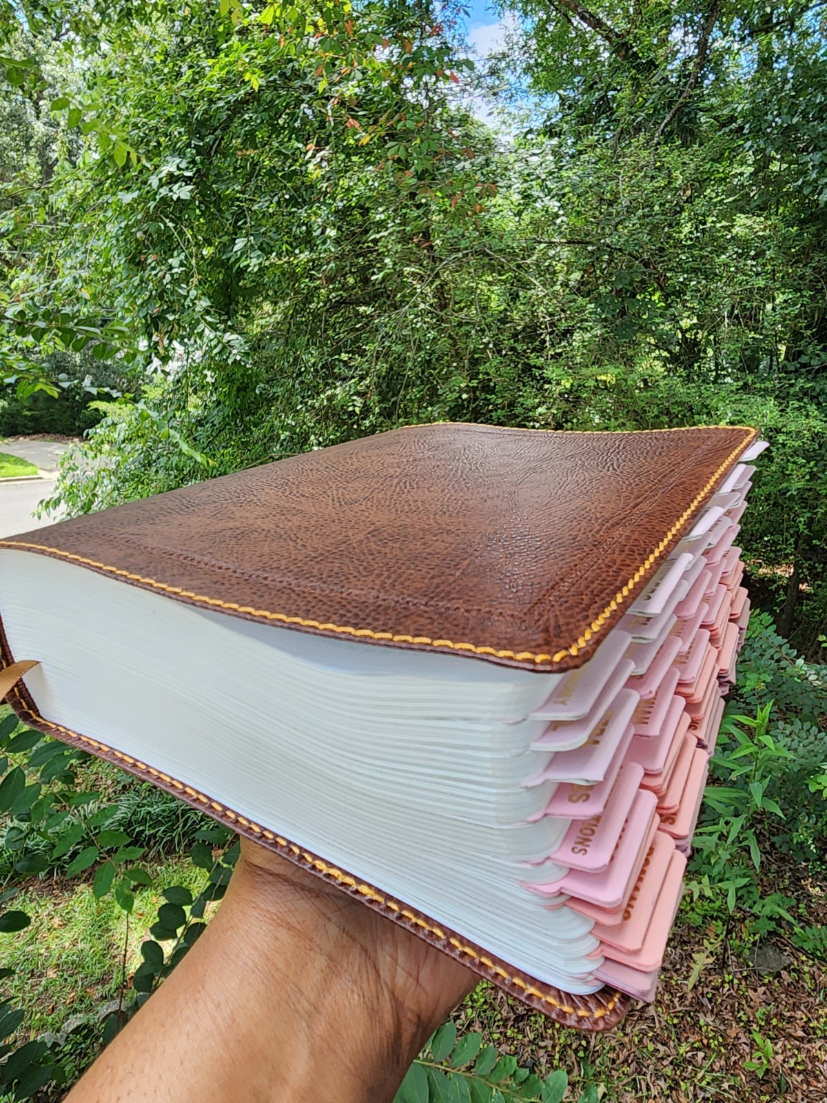 Thomas Nelson The Bible English Leather Bound Indexed Special Edition