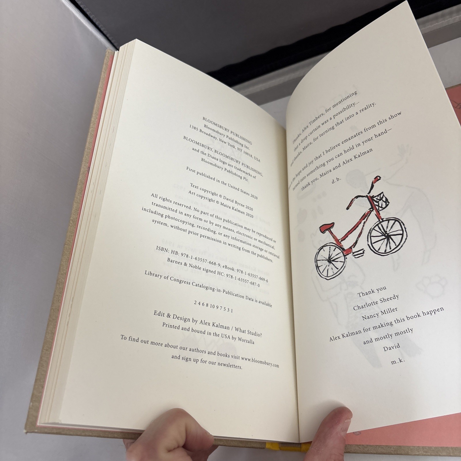 SIGNED David Byrne (Taking Heads) & Maira Kalman American Utopia Book