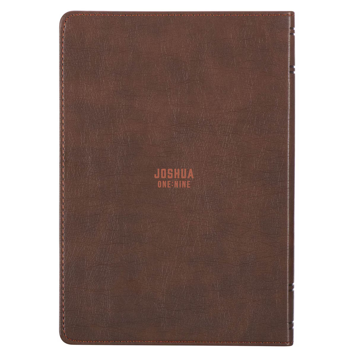 Brown Vegan Leather Journal, Inspirational Men’s Notebook Lion Strength &