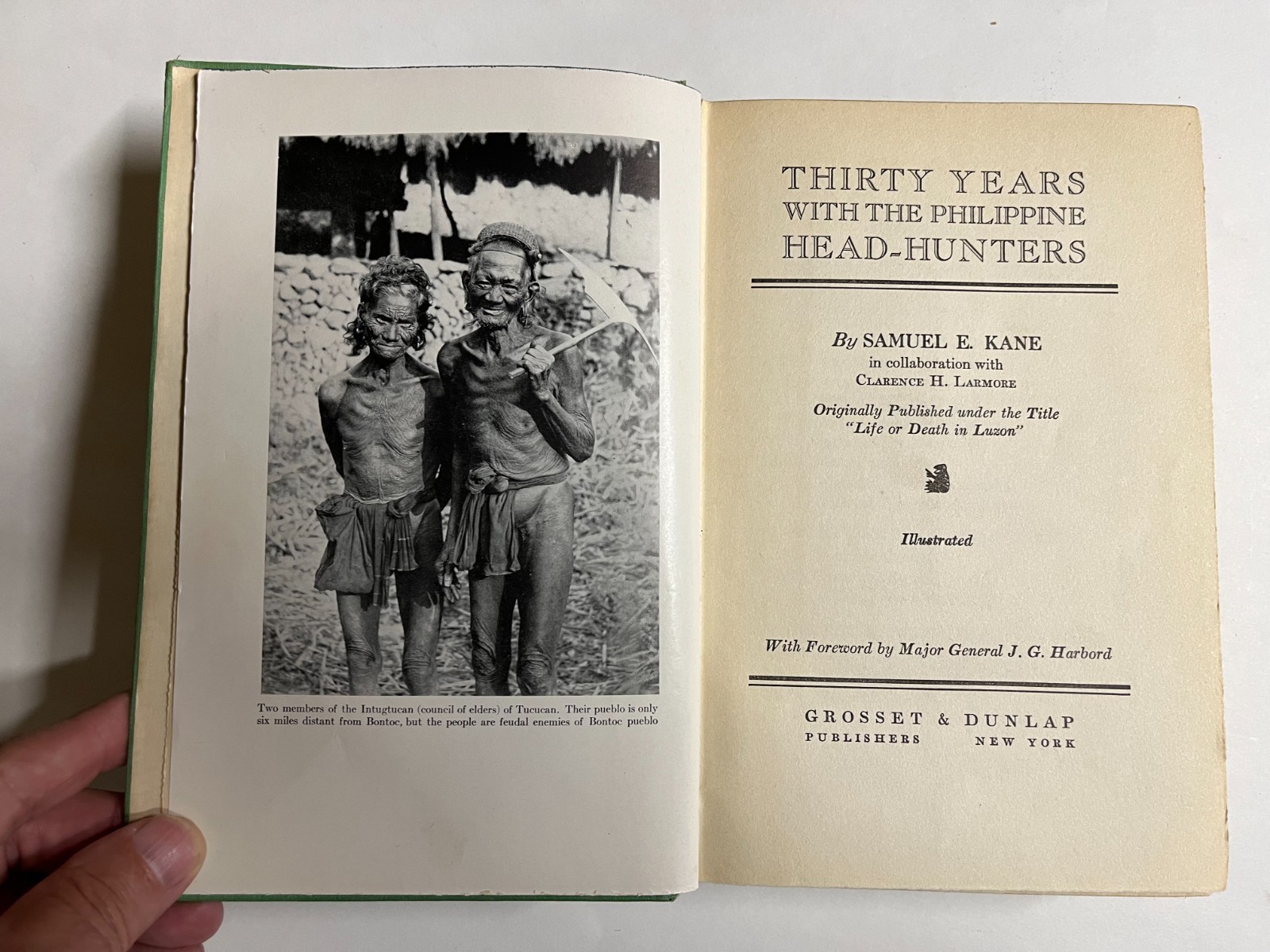 Thirty Years With The Philippine Head Huinters Hardcover Book By Samuel E. Kane