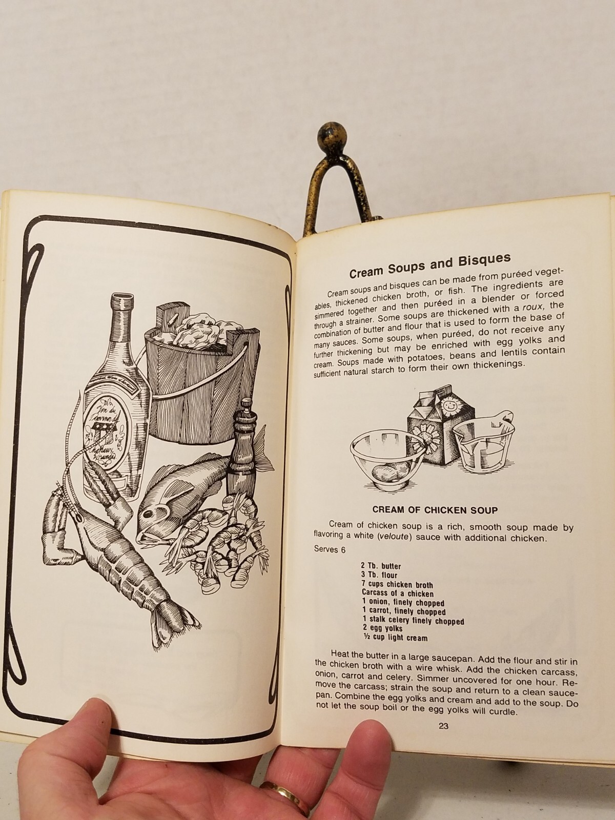 Soups by Irena Chalmers, Drawings by Bob Penny Vtg Cookbook Potpourri Press 1975