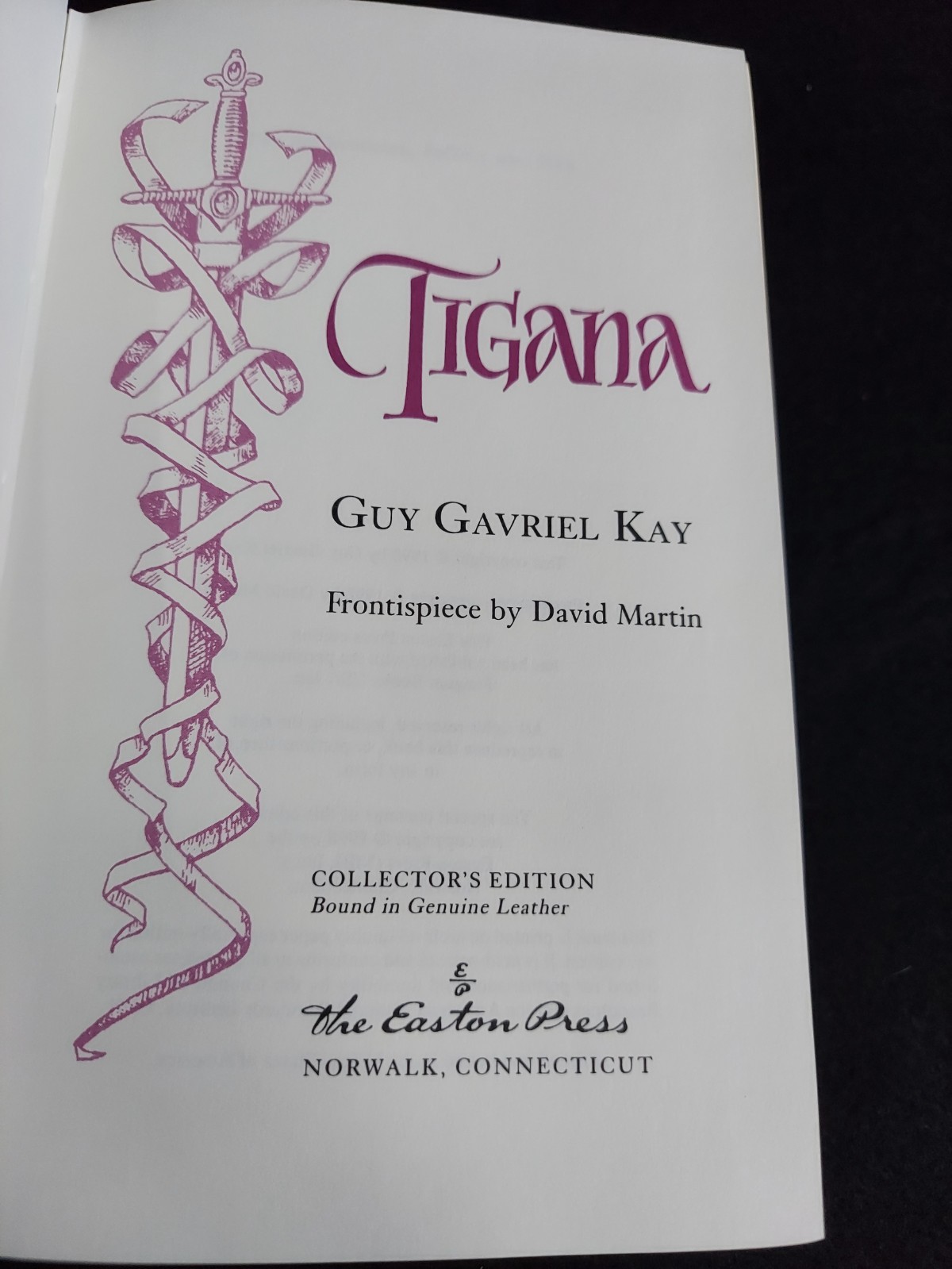 Guy Gavriel Kay ~ Tigana ~ Easton Press SIGNED