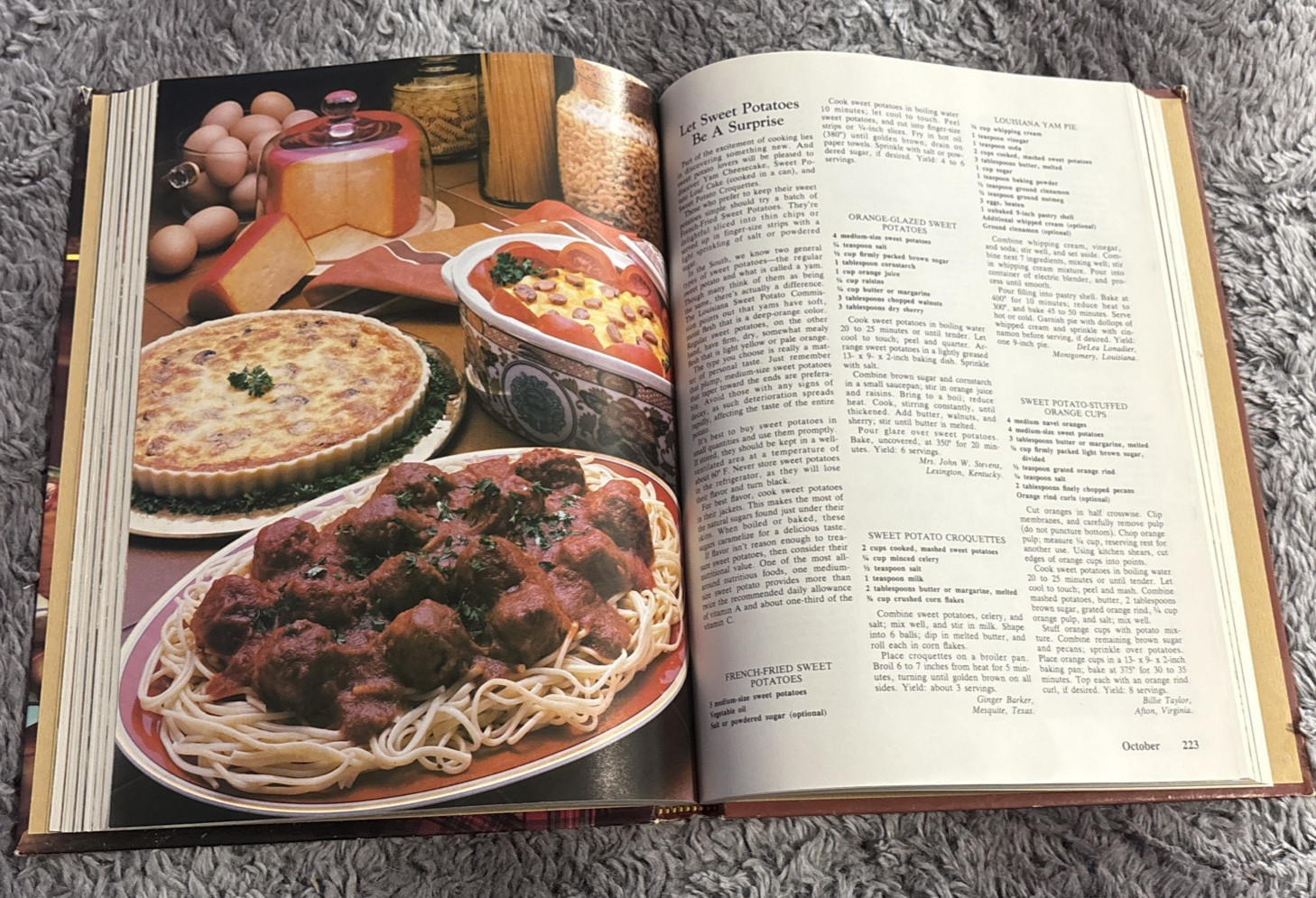 Southern Living 1981 Annual Recipes Hard Cover Book Vintage GC 340 Pages 8.5×11”