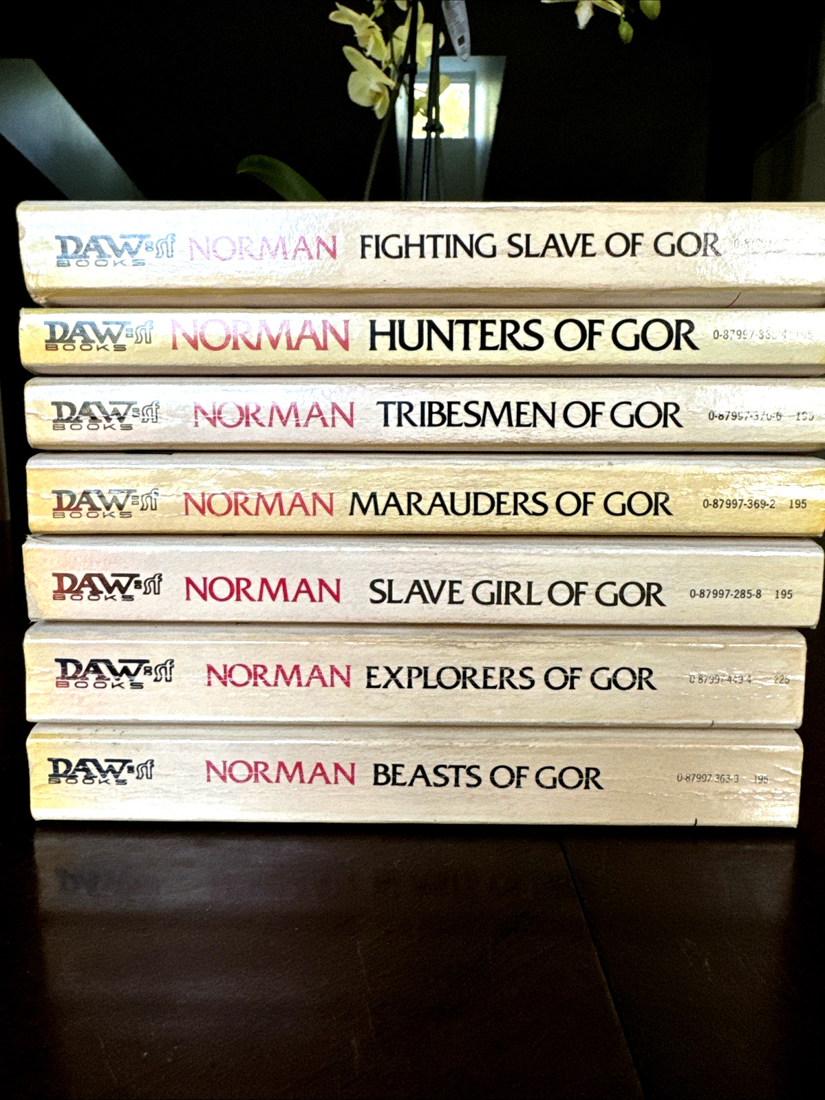 DAW GOR Vintage Sci-Fi & Fantasy Tarl Cabot Paperback Book Lot Of 7