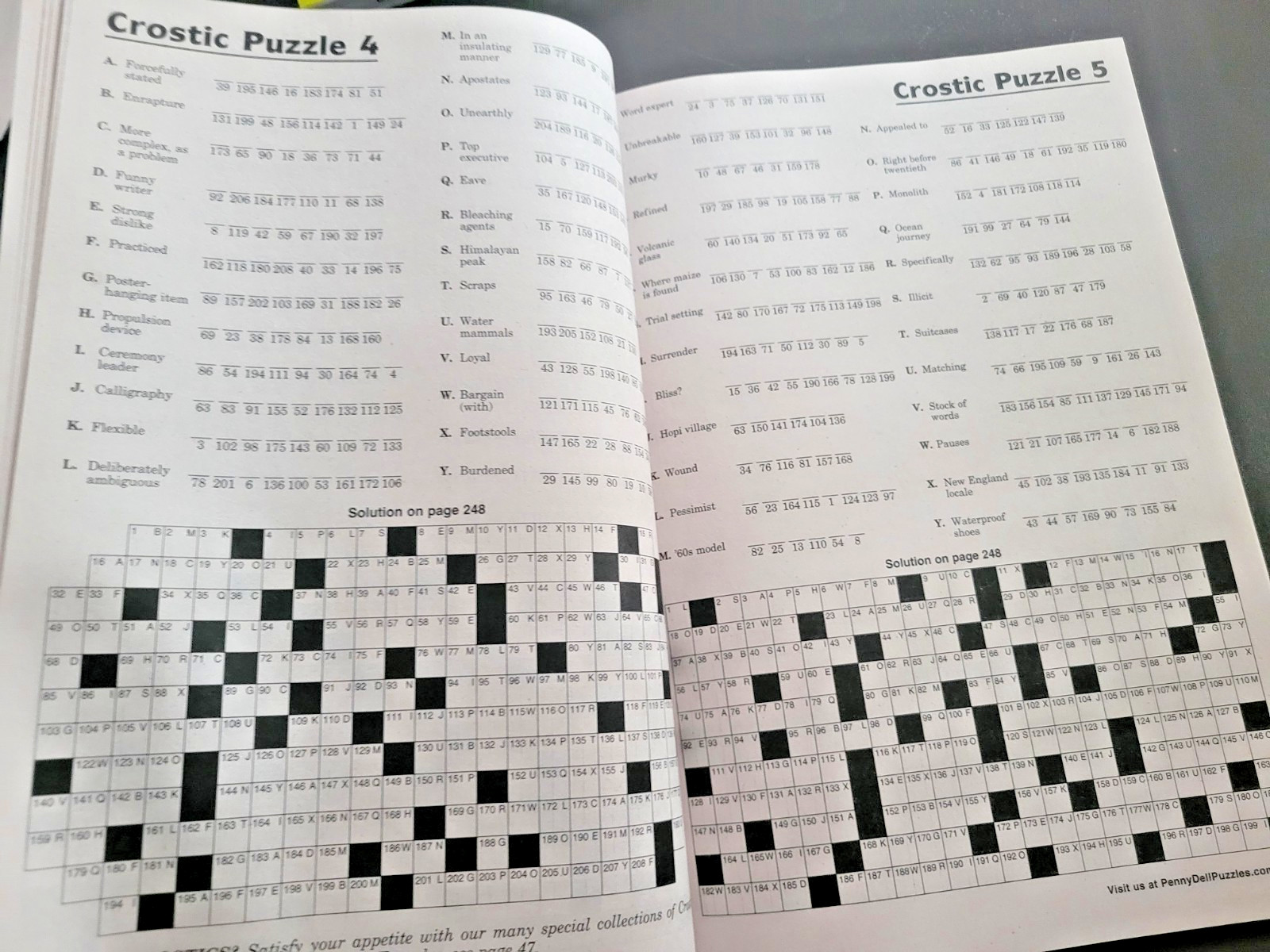 Lot of 2 Classic Variety Puzzles Plus Crosswords by Penny Press – Jumbo Specials