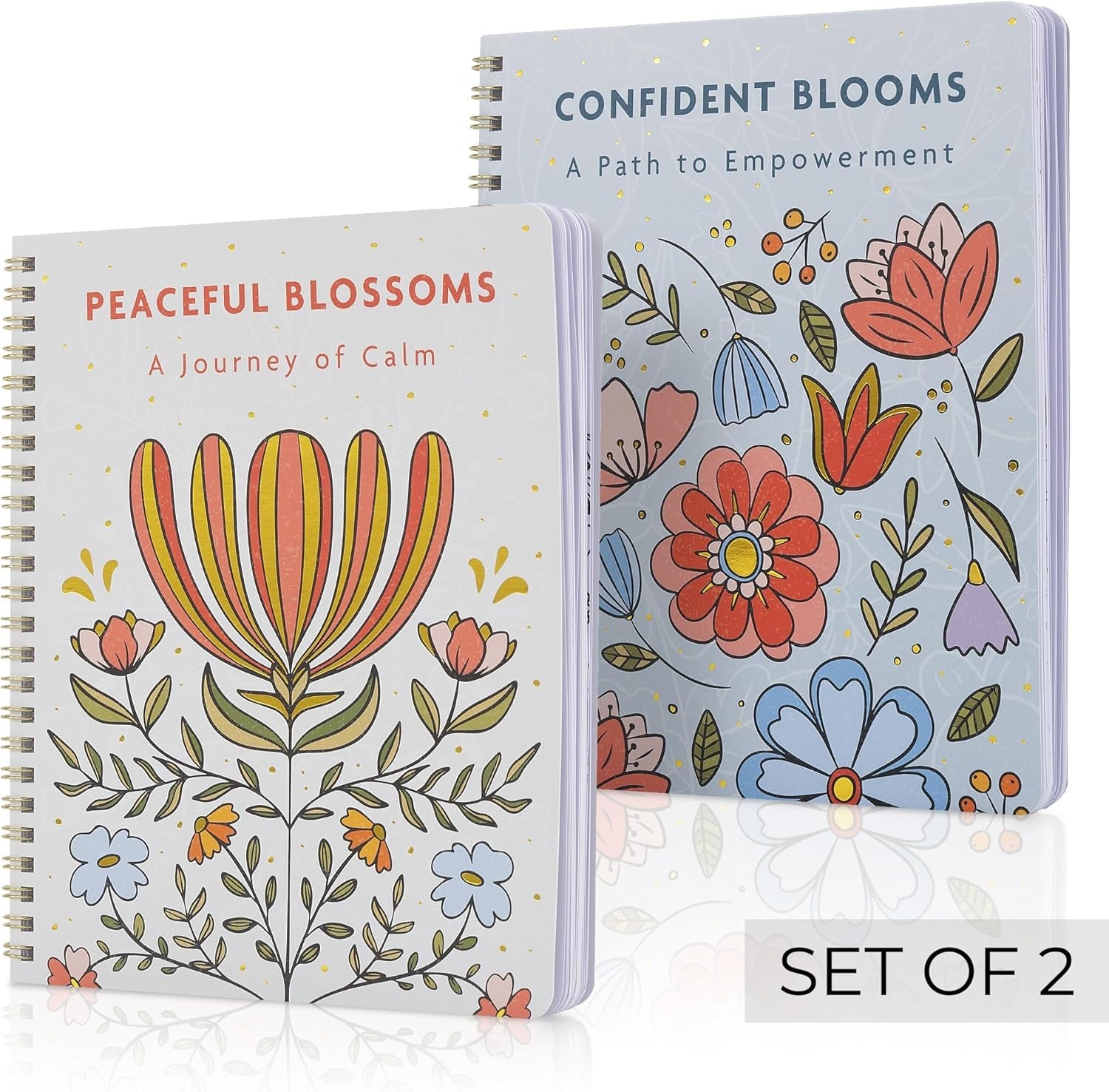 Relax and Create: Adult Coloring Book Set for Mindfulness & Joy – Women’s Gift