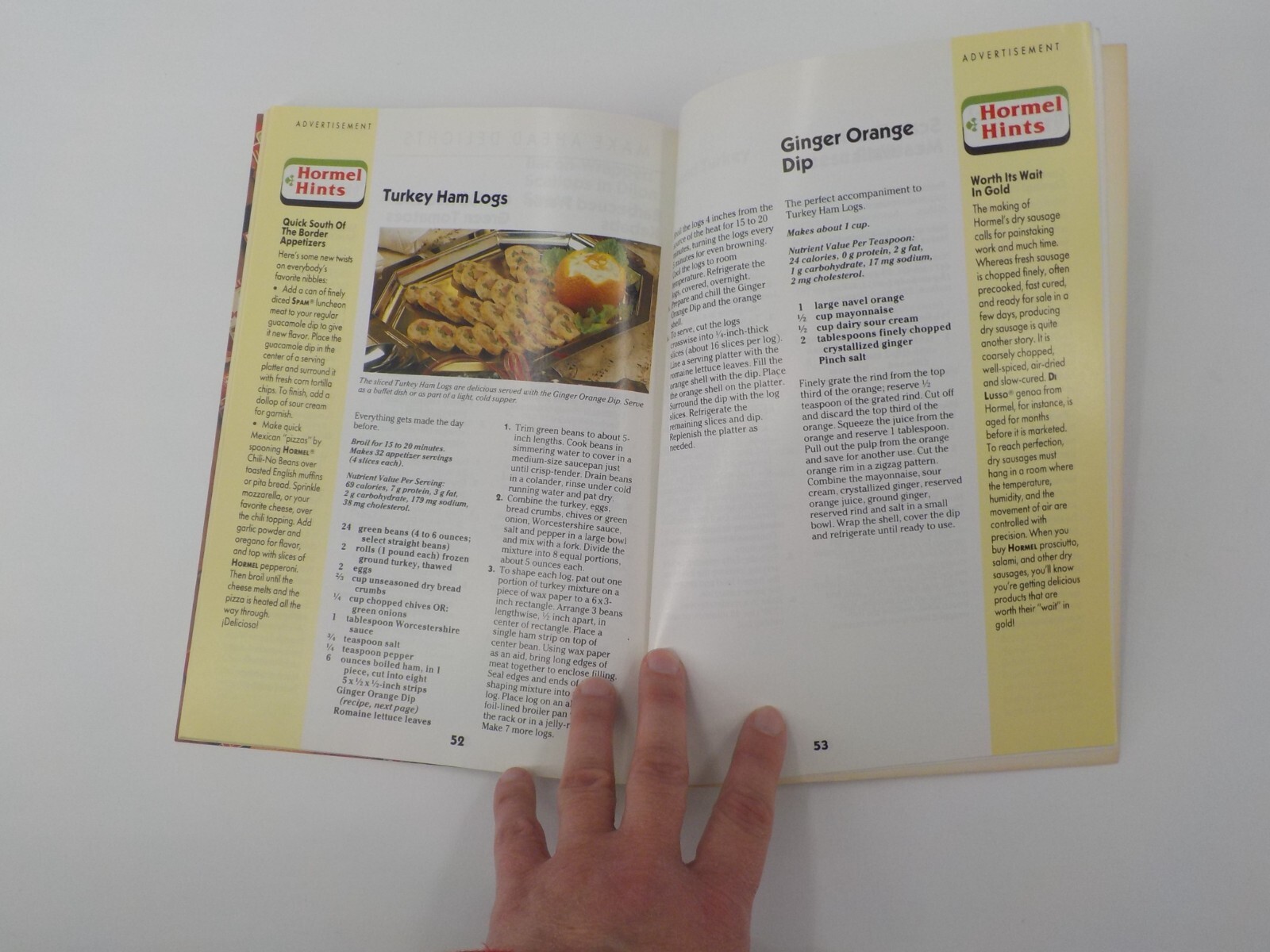 HORMEL FAMILY CIRCLE COOKBOOK SPECIAL EDITION BUSY COOK’S BOOK PRINT 1991
