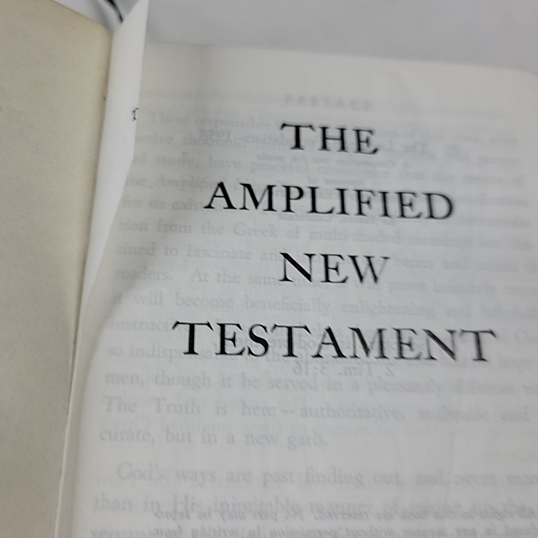 Amplified Bible New Testament 1958 Zondervan 18th Edition VTG Preowned Compact