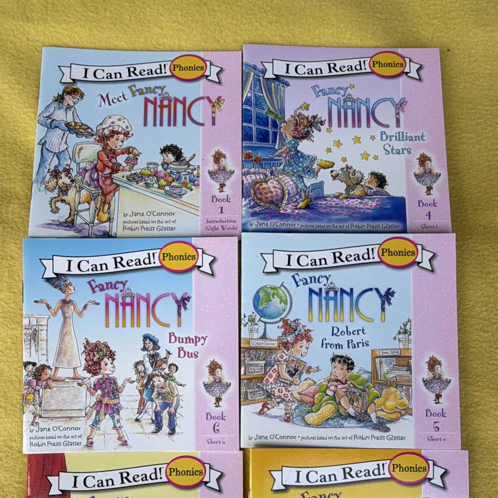 I Can Read! Phonics Fancy Nancy Lot of 8 by Jane O’Connor Paperback Illustrated