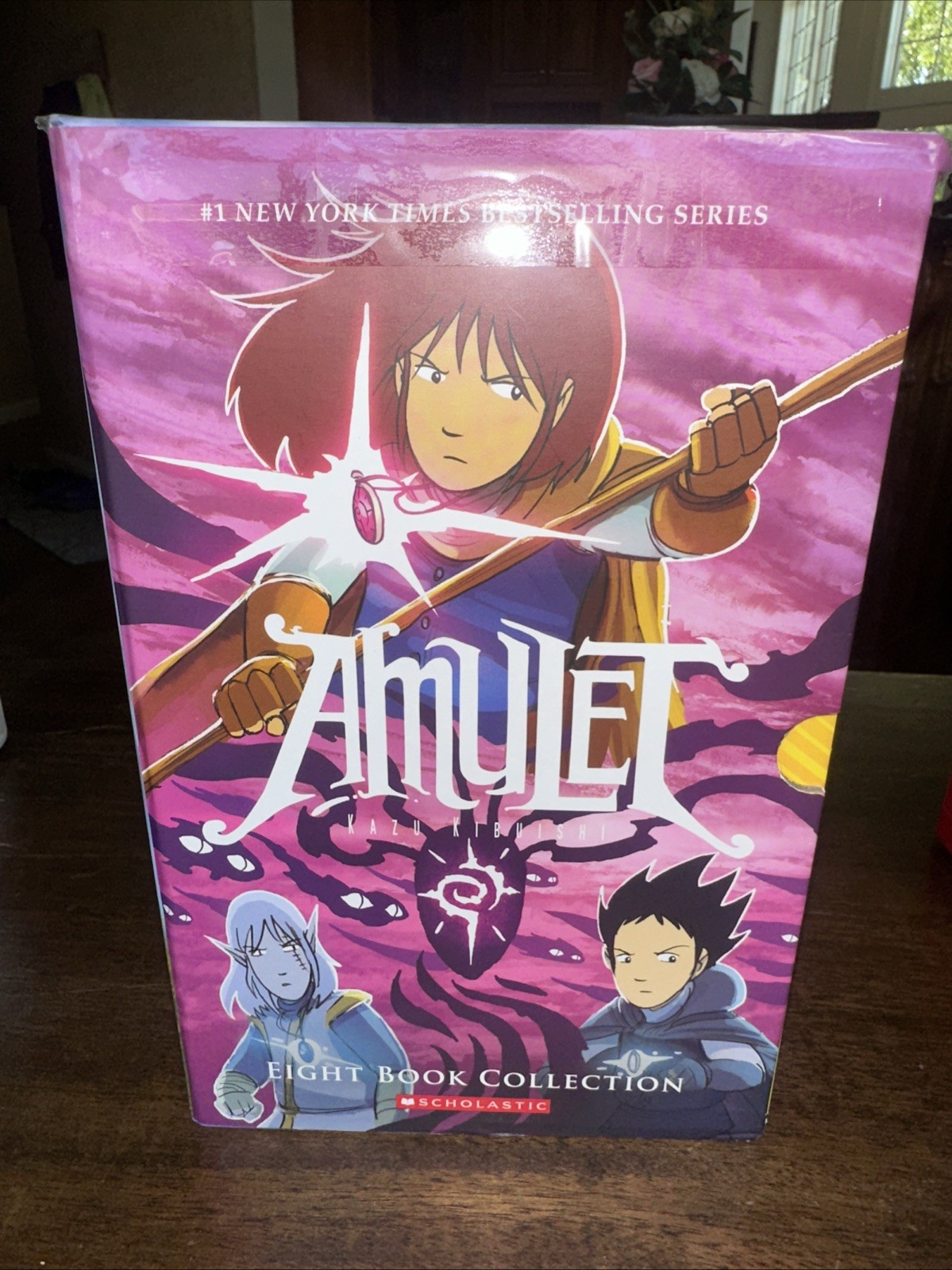 Amulet #1-8 Box Set by Kazu Kibuishi (2018, Trade Paperback / Trade Paperback)