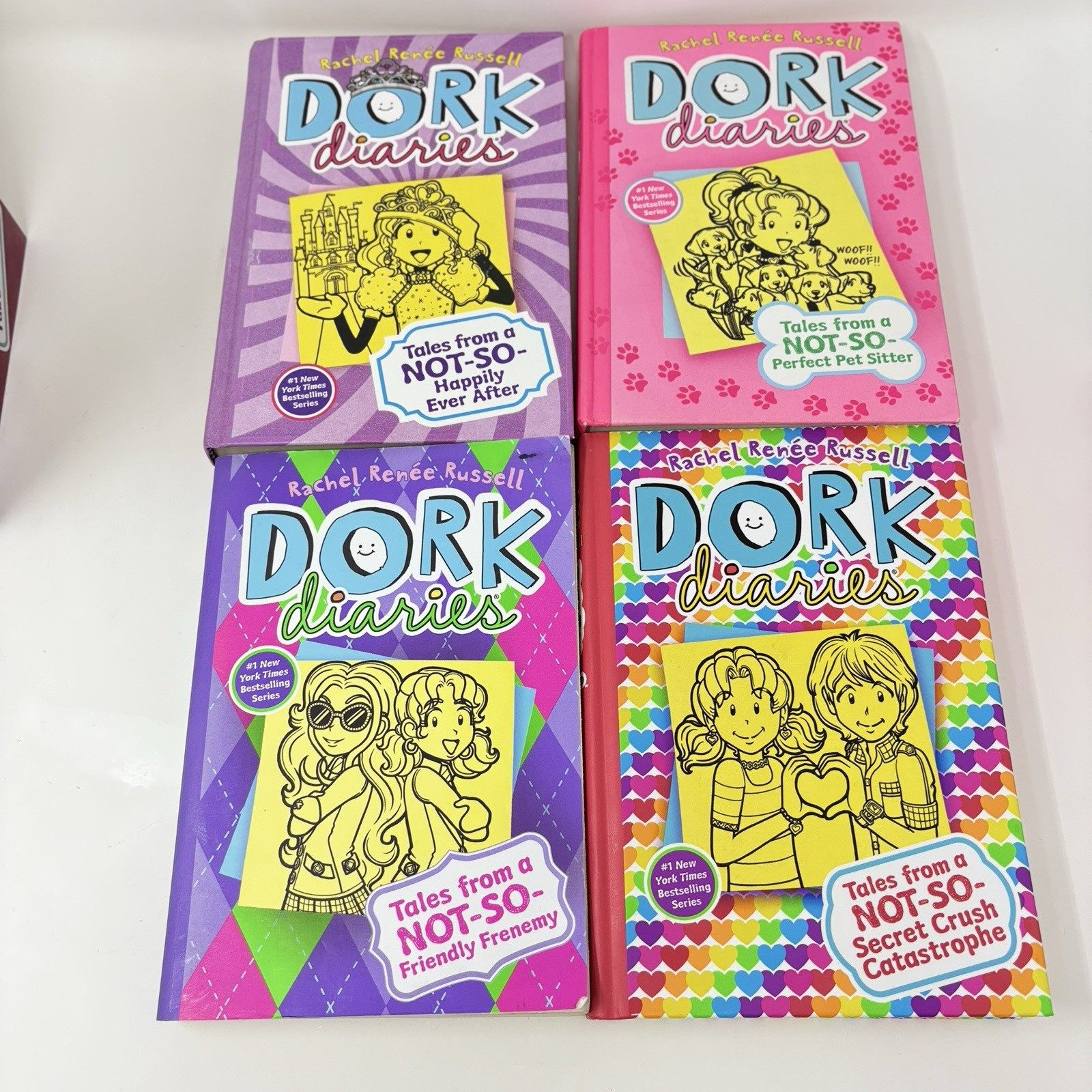 Lot of 9 DORK DIARIES By Rachel Renee Russell Mix HC and SC 1 is Drama Queen Ser