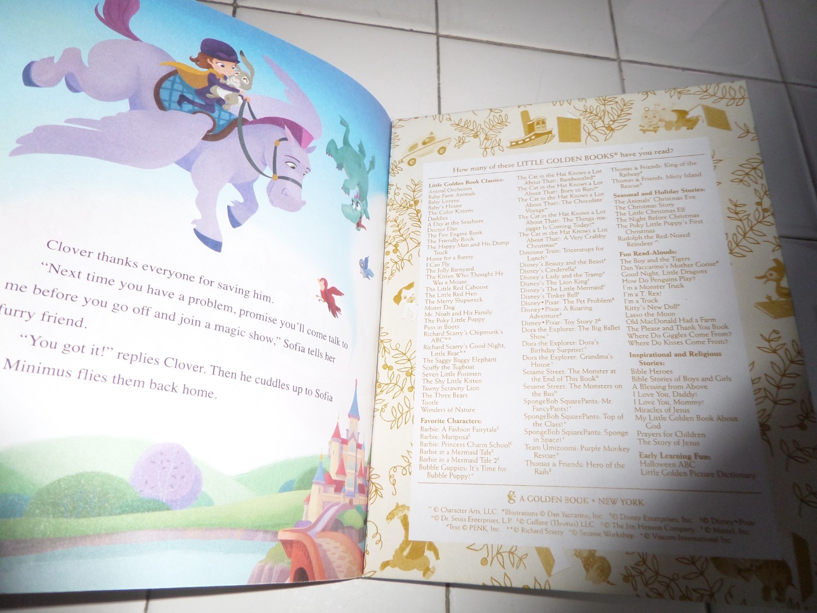 Sofia The First Bunny Magic!, A Little Golden Book,2014(DISNEY)