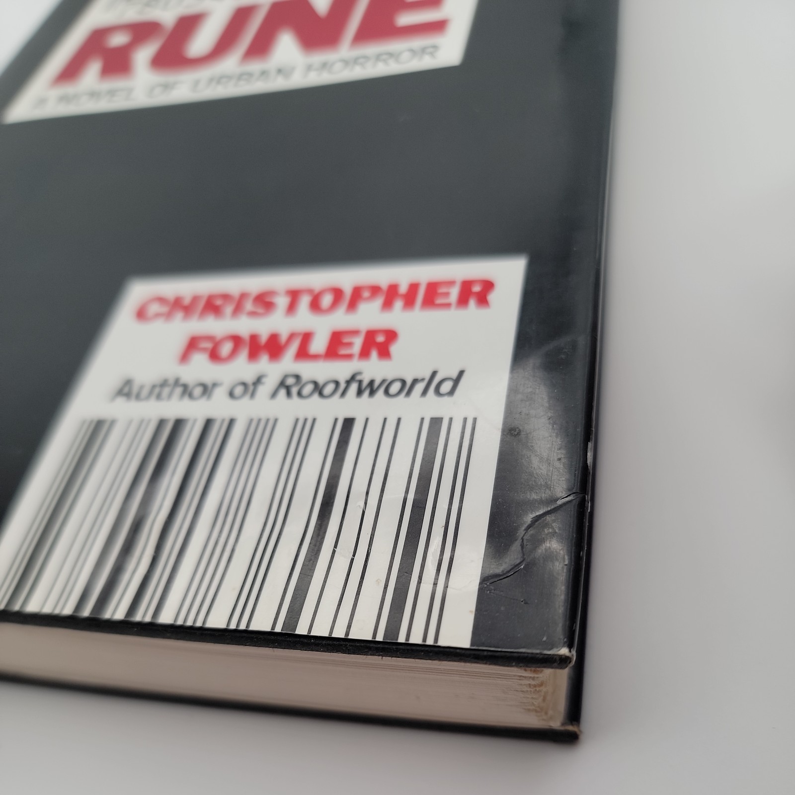 Christopher Fowler – Rune – Hardcover 1st Edition – 1991