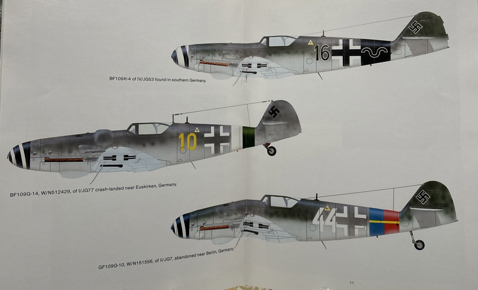 Fighter Pictorials : Broken Eagles 3 : BF 109G/K Part 2 Carl Hildebrandt 1989