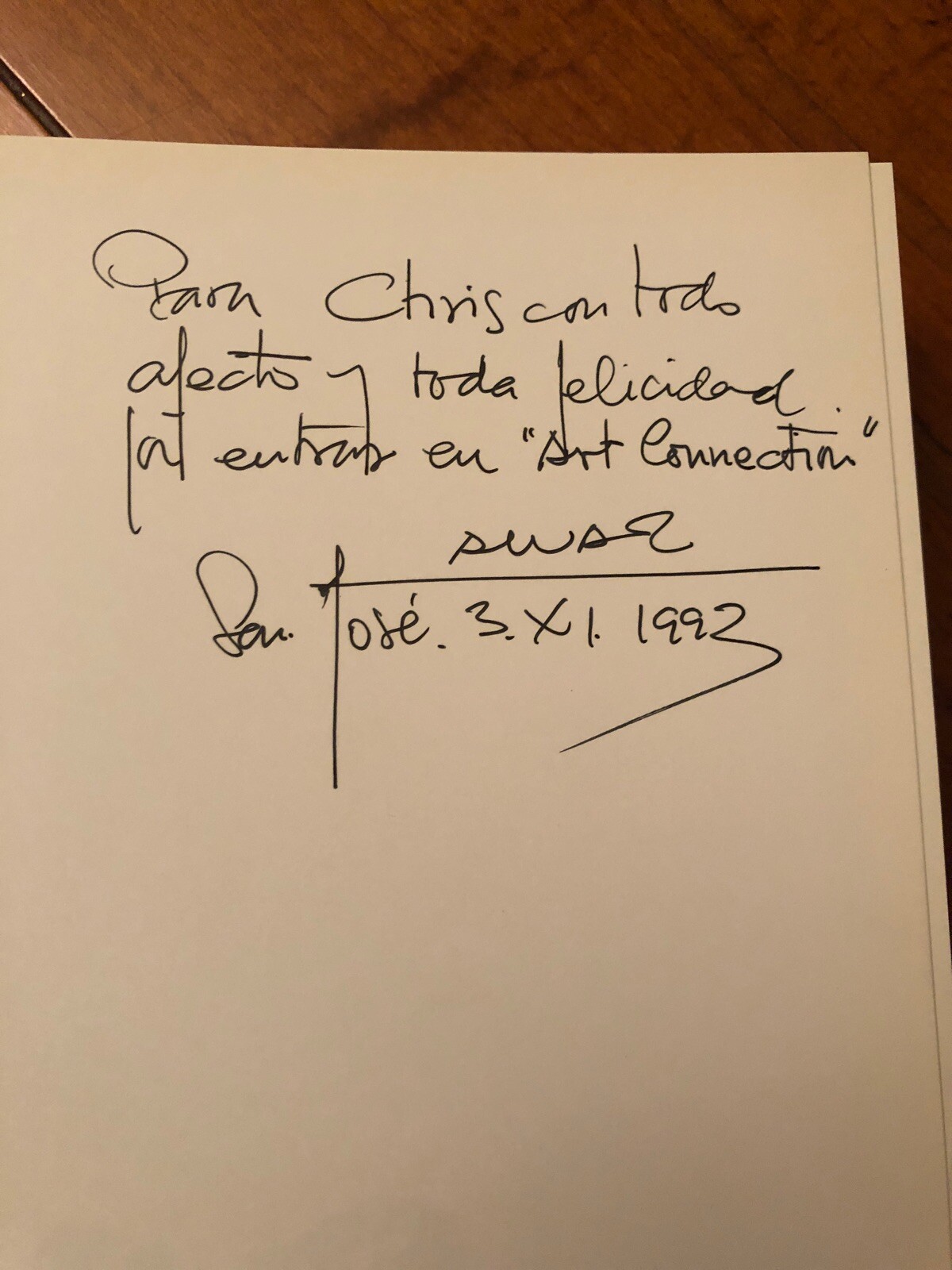 Alvar Hardcover Book 1993 Francesc Miracles Signed / Personalized by Alvar