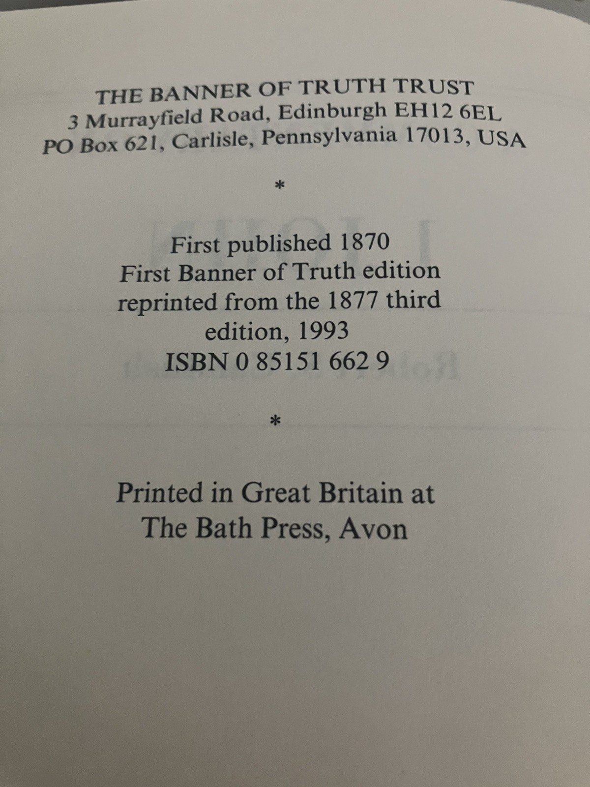 1 John (Geneva S) by Candlish, Robert S Banner of Truth