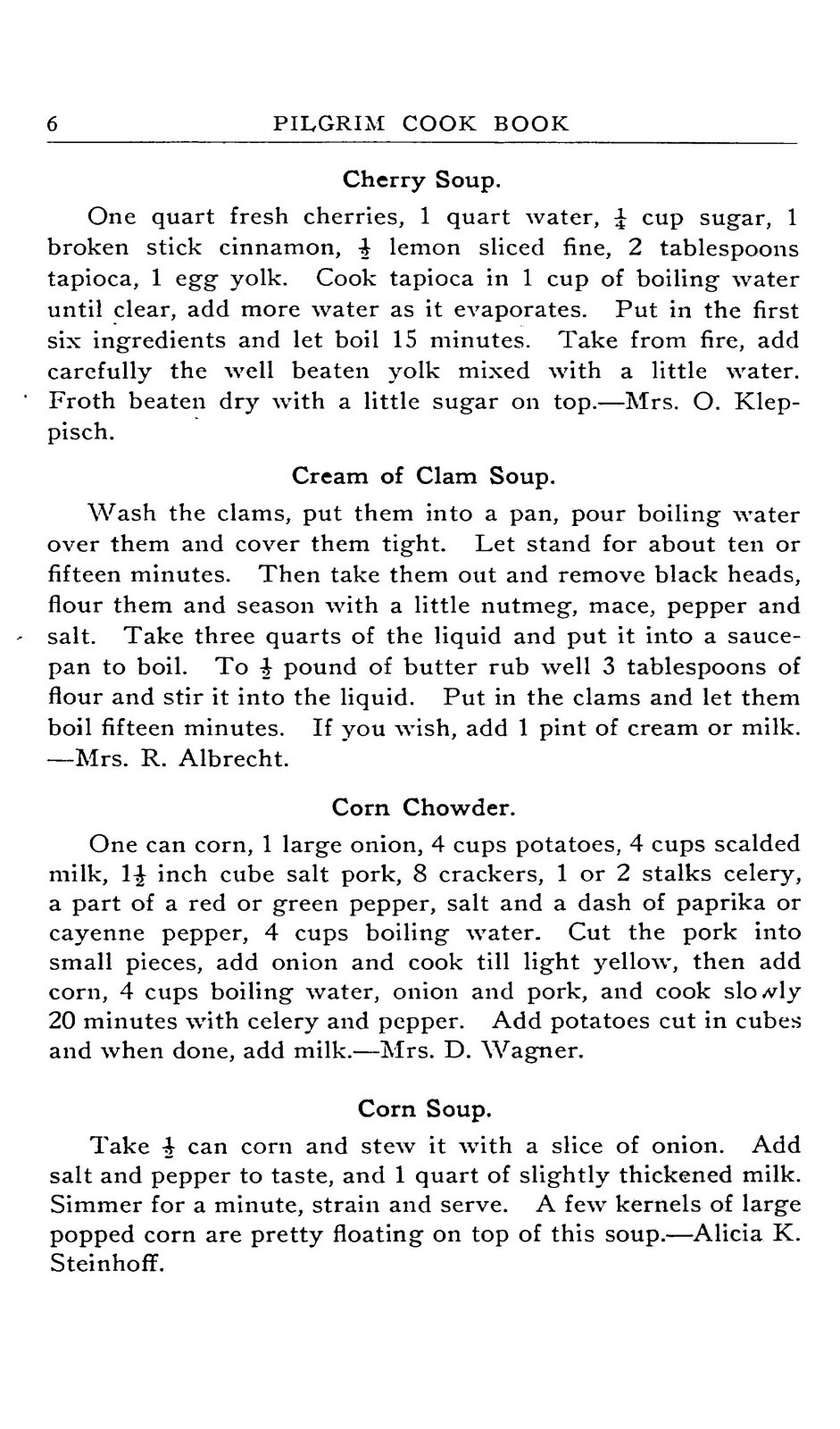 1921 The Pilgrim cook book 146 Pages