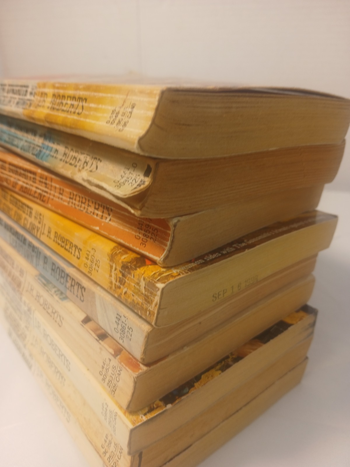 Lo of 9 The Gunsmith – J. R. Robert – Books 1-2, 4-6, 49 ,50, 52, and 55