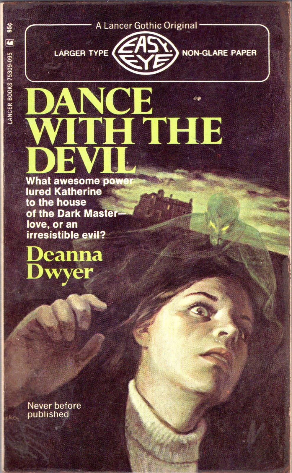 DEANNA DWYER (DEAN KOONTZ) DANCE WITH THE DEVIL – LANCER RARE TRUE 1ST 1972
