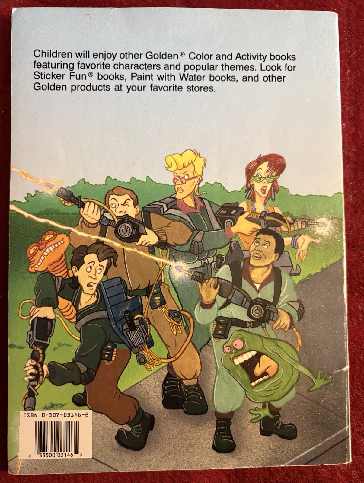 The Real Ghostbusters Giant Coloring Book Golden 1989 Vintage uncolored