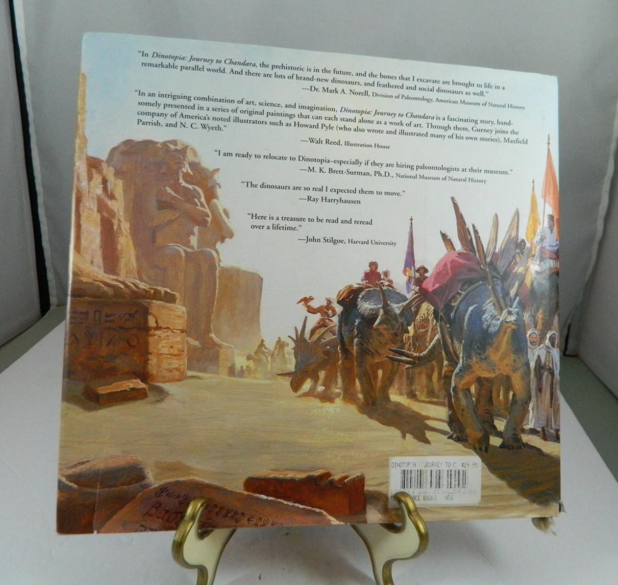 Dinotopia Journey to Chandara 2007 First Edition HC Gurney w/ DJ Tears Stains