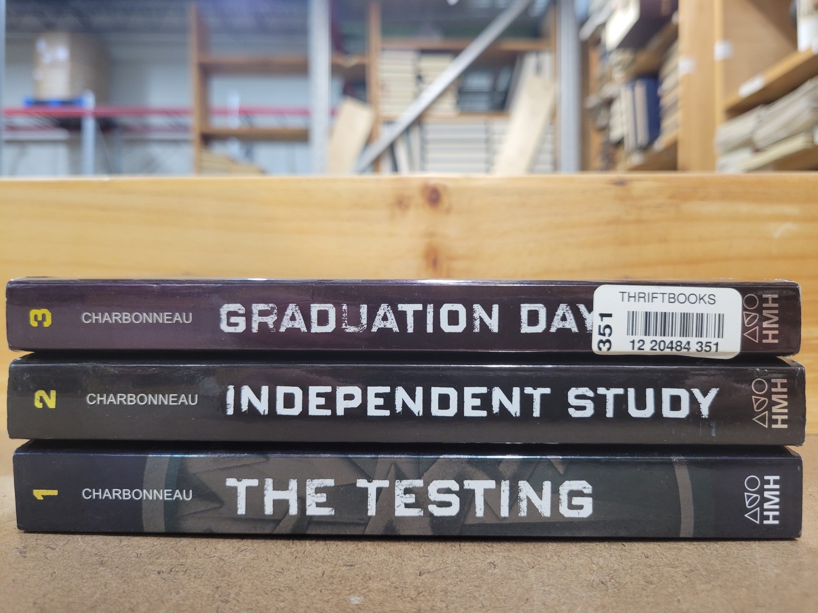 Lot of 3 The Testing Series Paperback Books by Joelle Charbonneau