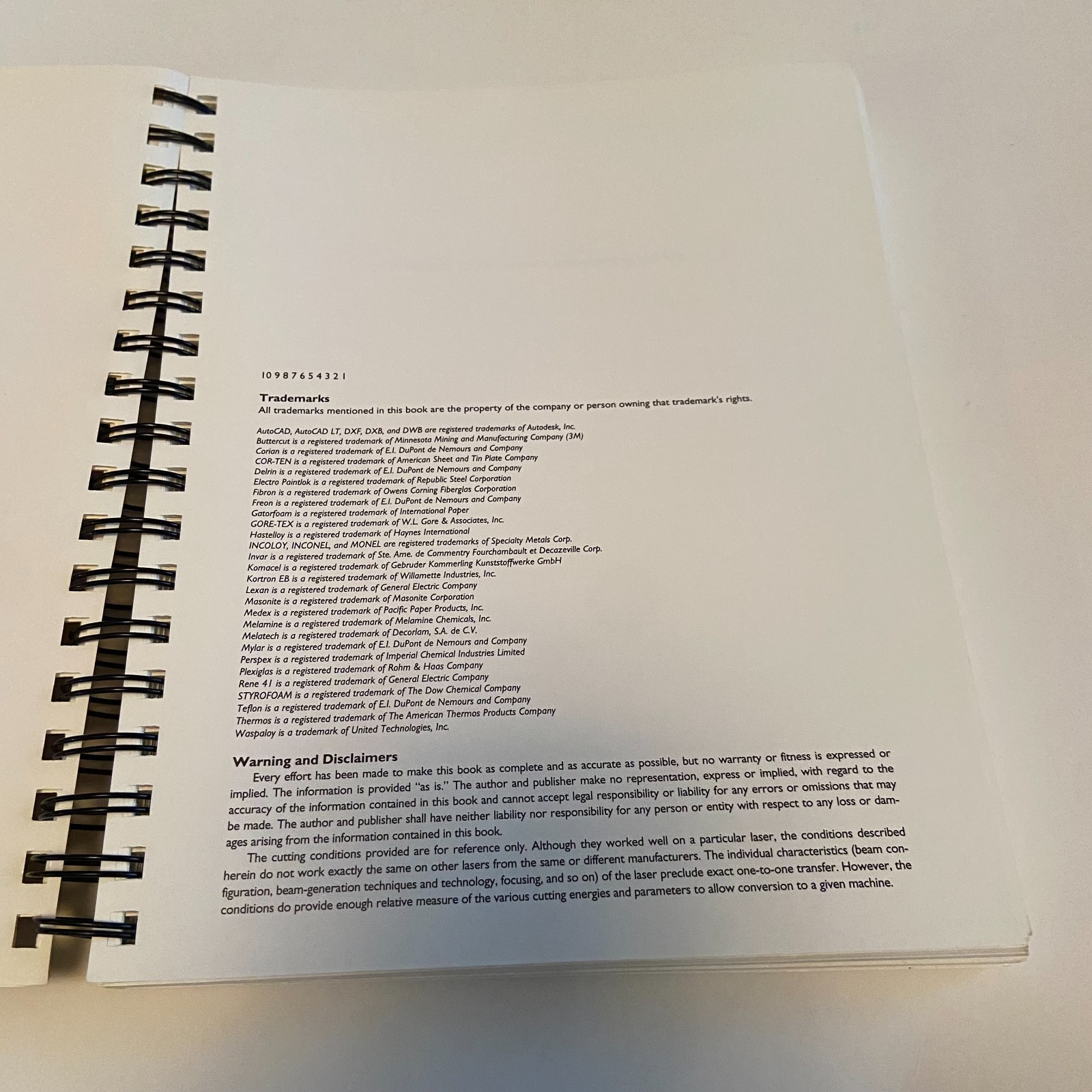 Using a CO2 Laser in the Shop A Handbook by David Marusa PB 2002 Ring Bound