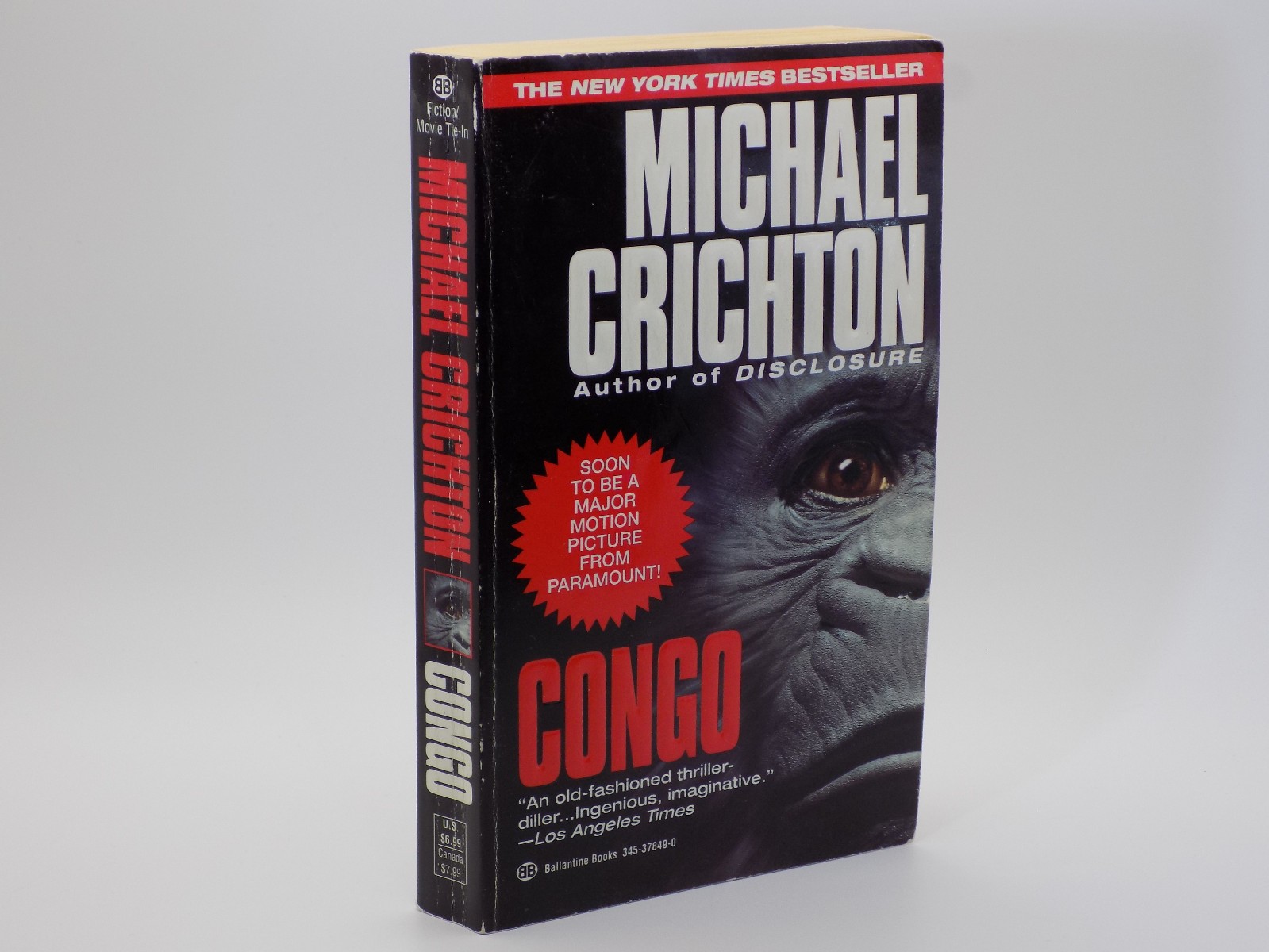 Michael Crichton Paperback Lot of 5 – Sphere · Disclosure · Congo · Timeline +