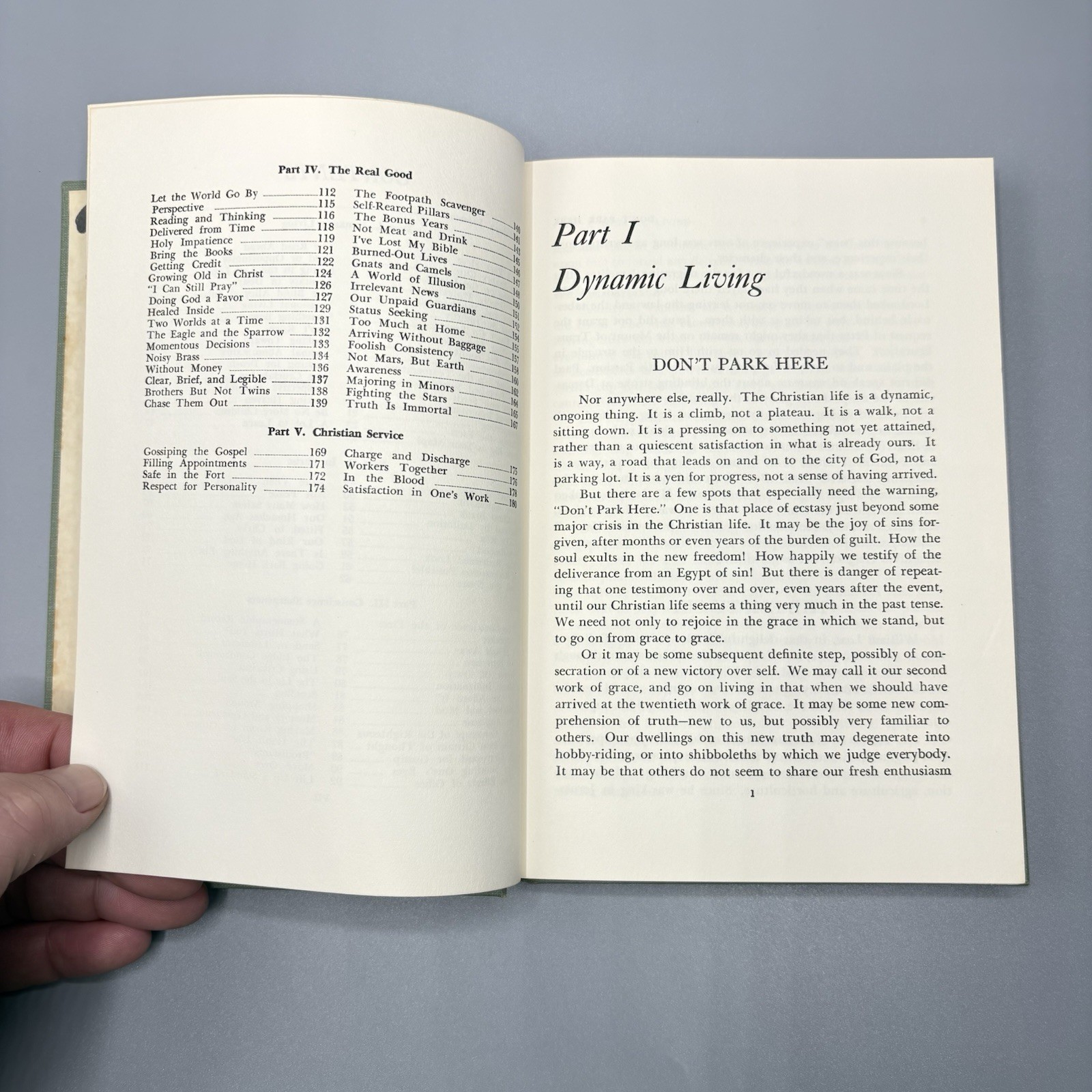Don’t Park Here Discussions on Dynamic Christian Living Paul Erb SIGNED 1962 HC